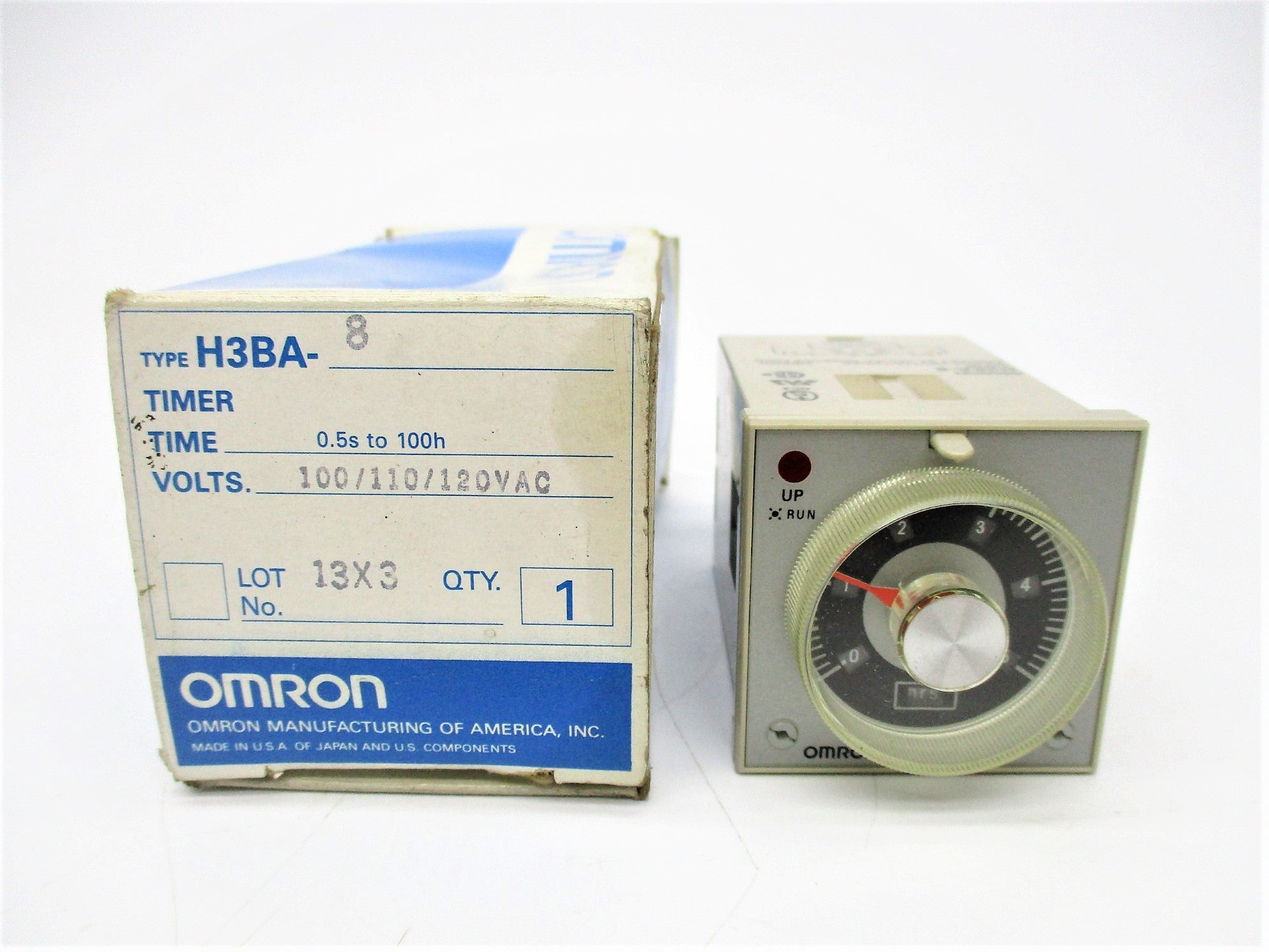 OMRON H3BA-8 100/110/120VAC 0.5S-110H NSMP