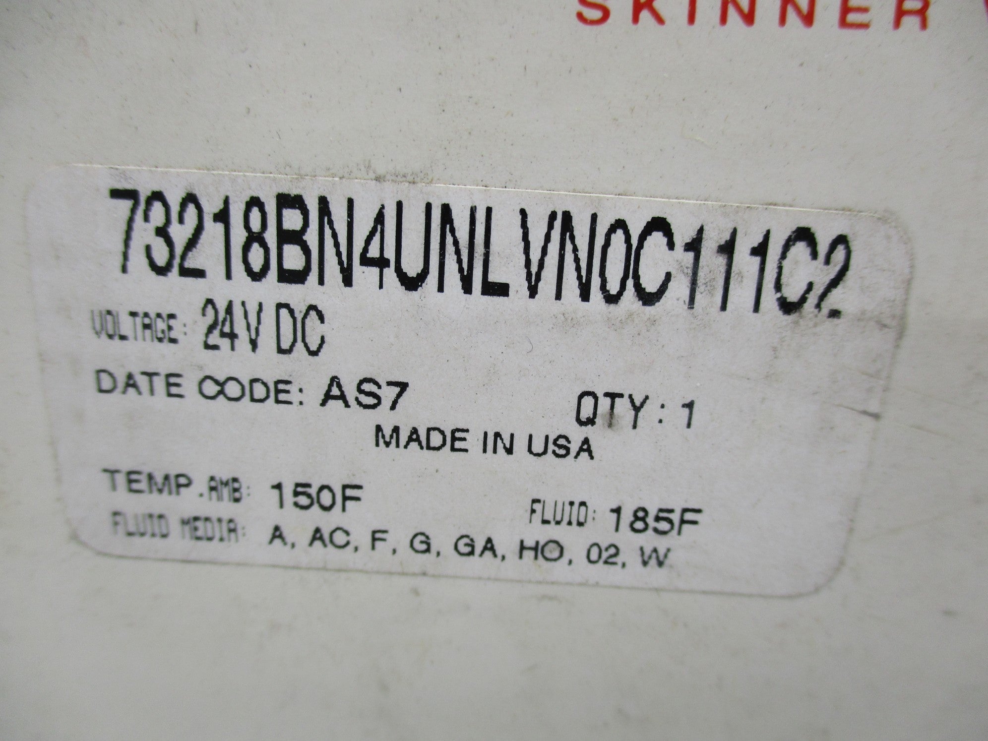 PARKER 73218BN4UNLVN0C111C2 24VDC 5-175PSI NSMP