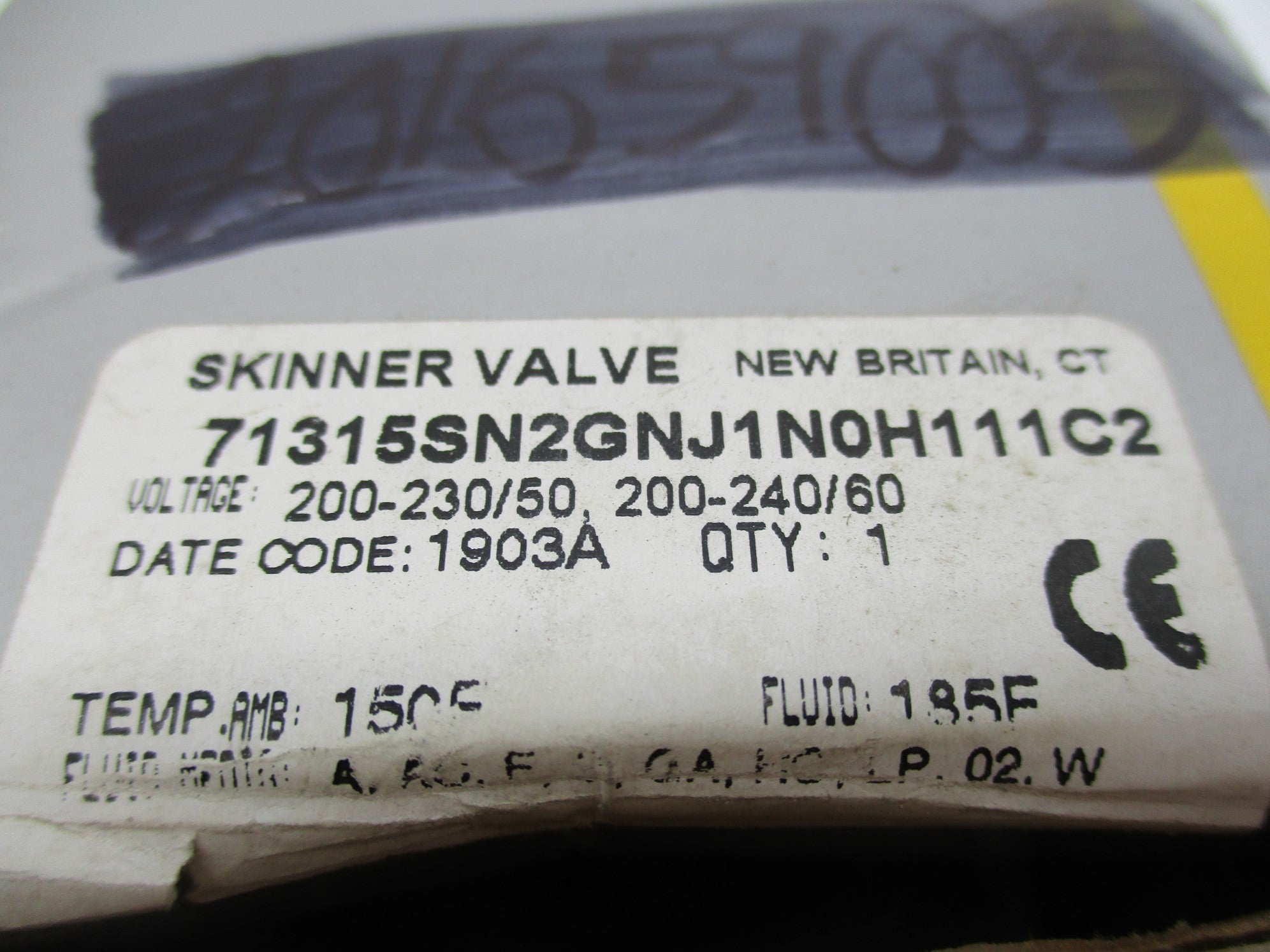 PARKER 71315SN2GNJ1N0H111C2 200-240V 200PSI 1/16" NSMP