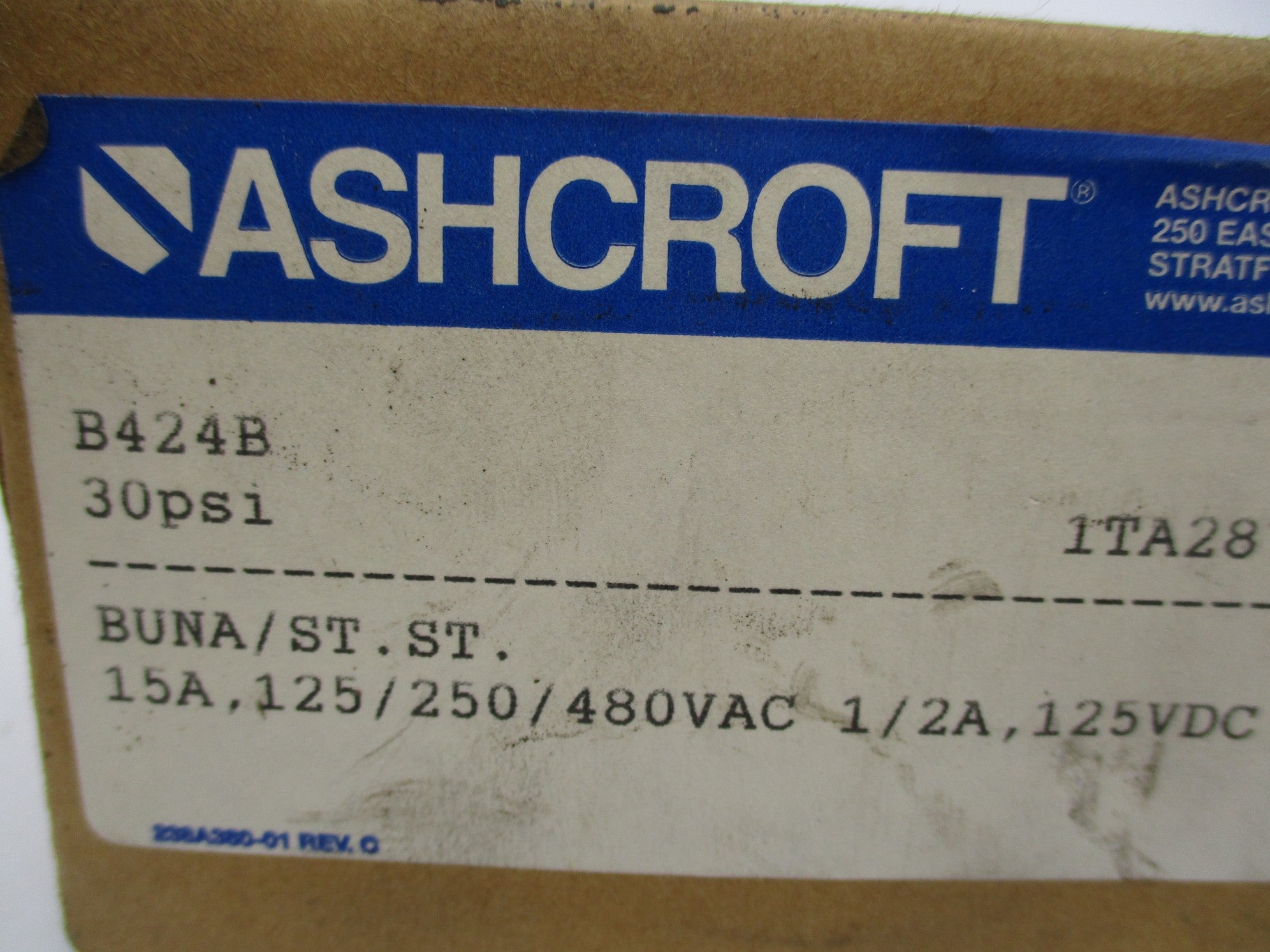 ASHCROFT B424B 30PSI NSMP