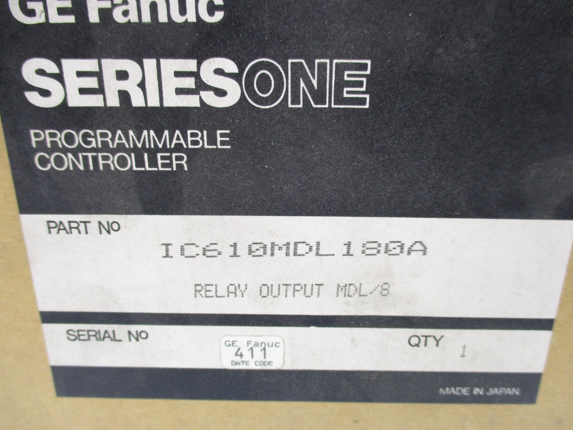GE FANUC IC610MDL180A NSMP