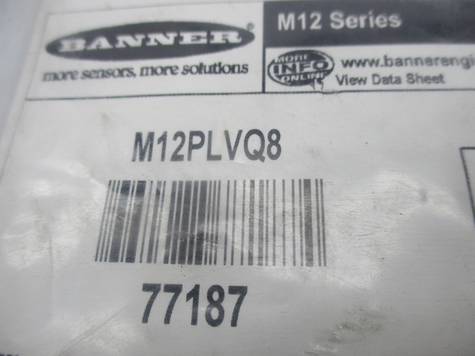 BANNER ENGINEERING M12PLVQ8 77187 NSNP