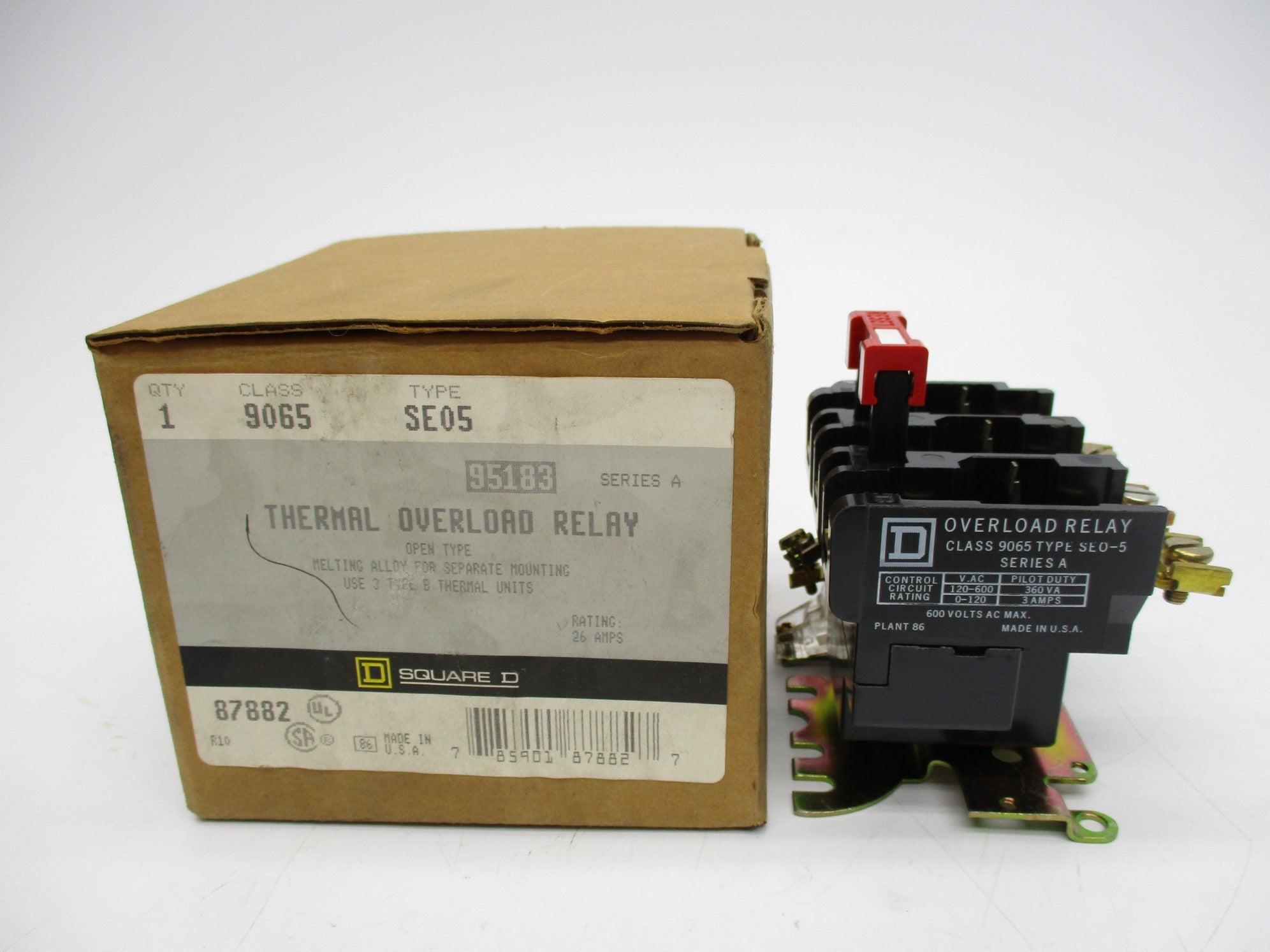 SQUARE D 9065SEO5 SER. A 26A 120/600V NSMP