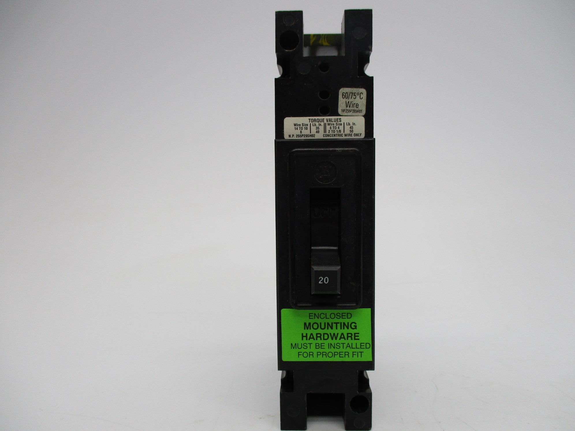 WESTINGHOUSE RE1020B 20A 125V NSMP