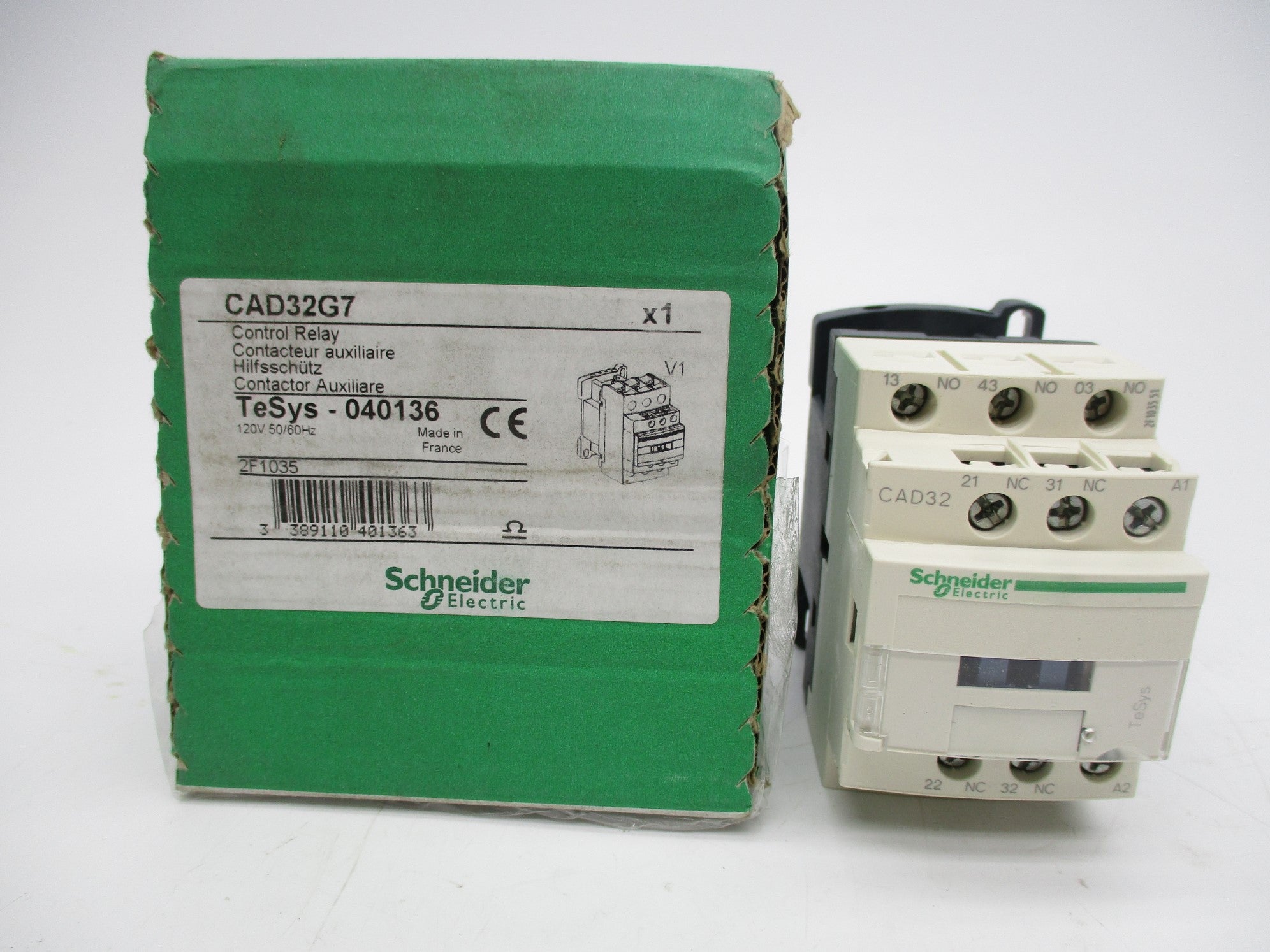 SCHNEIDER ELECTRIC CAD32G7 120V 10A NSMP