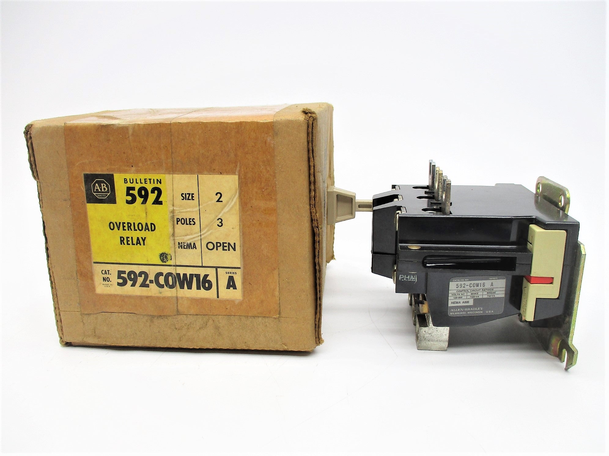 ALLEN BRADLEY 592-C0W16 SER. A (BR/YL) NSMP