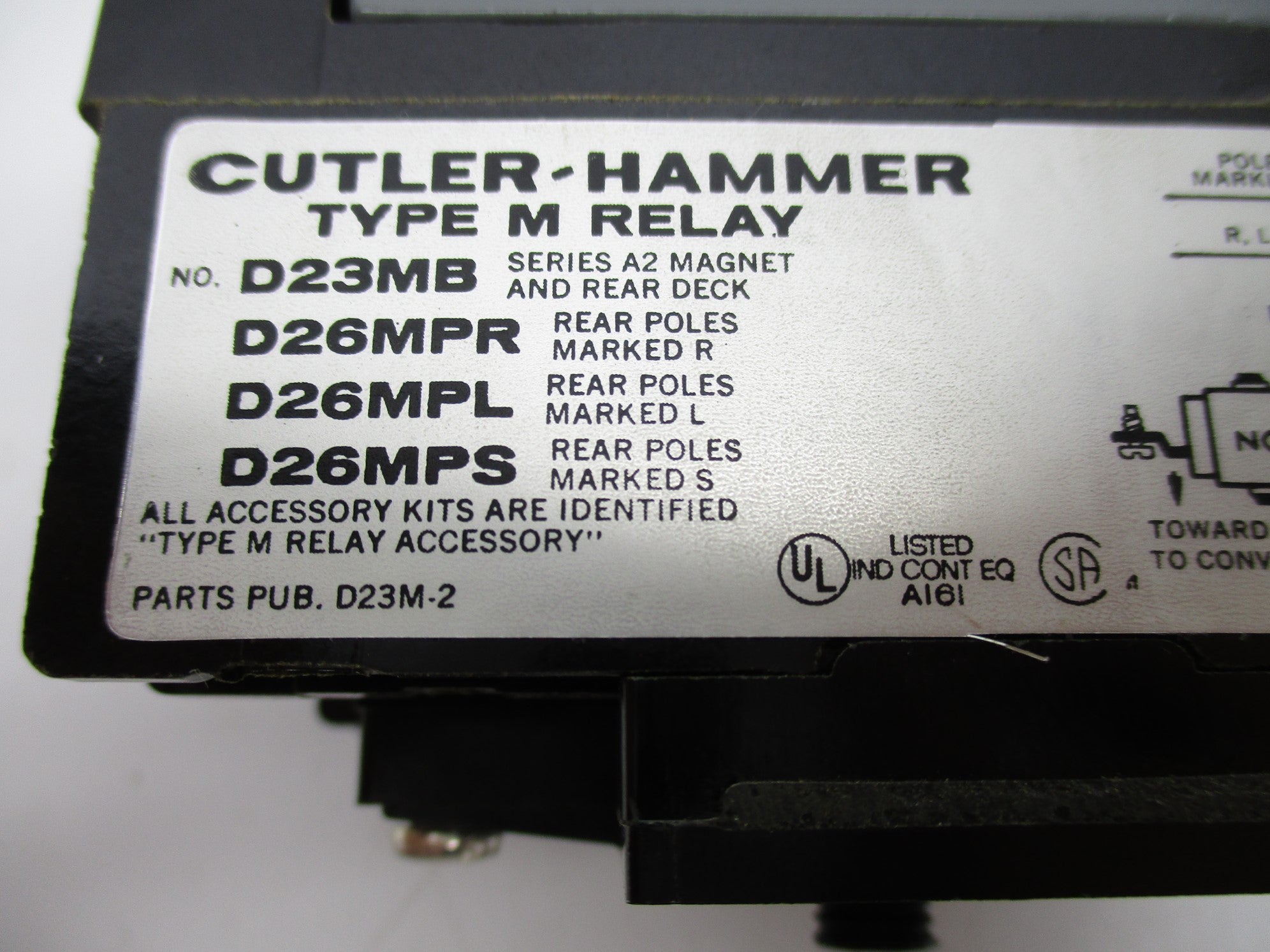 CUTLER HAMMER TYPE M D23MB NSNP