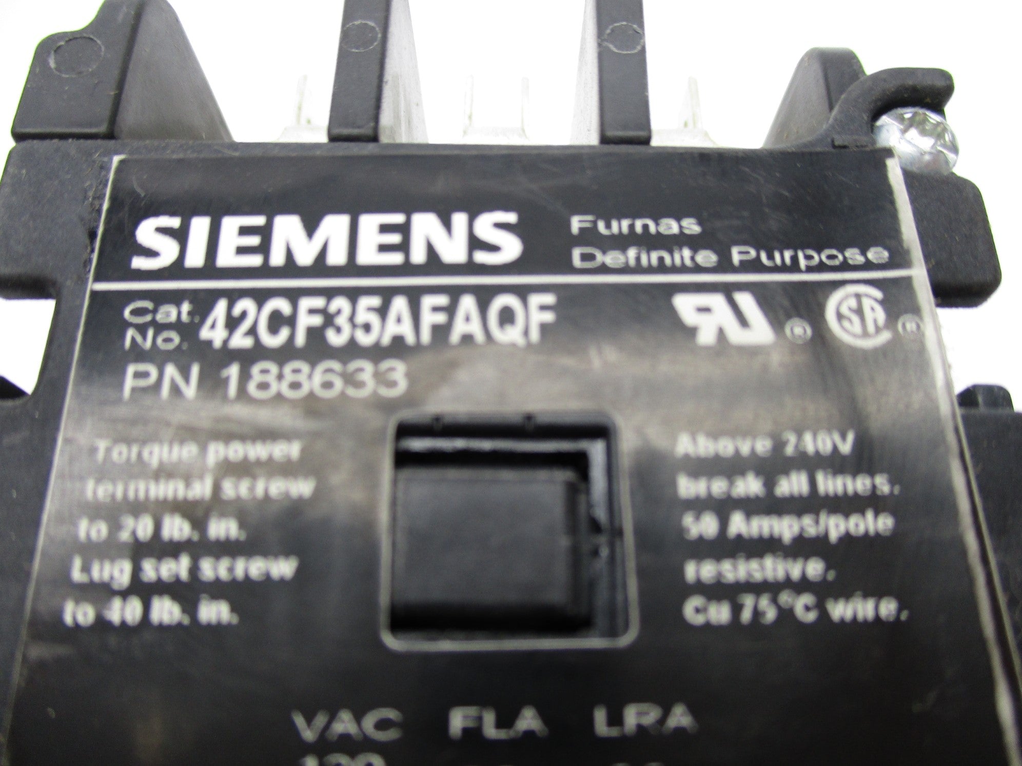 SIEMENS 42CF35AFAQF 120V NSMP