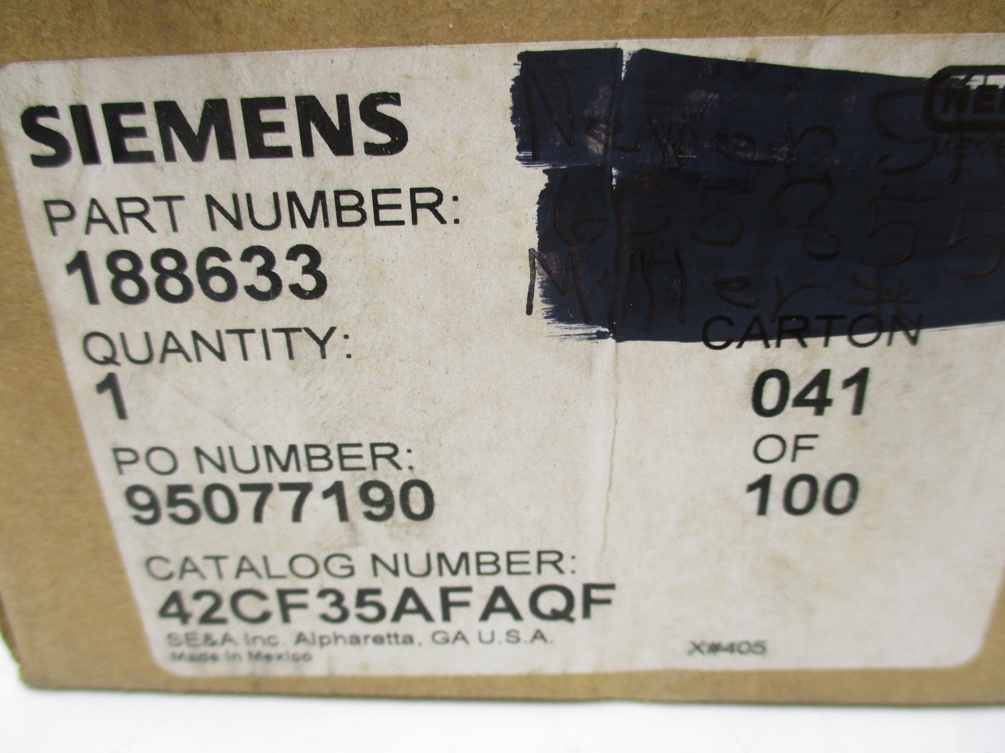 SIEMENS 42CF35AFAQF 120V NSMP