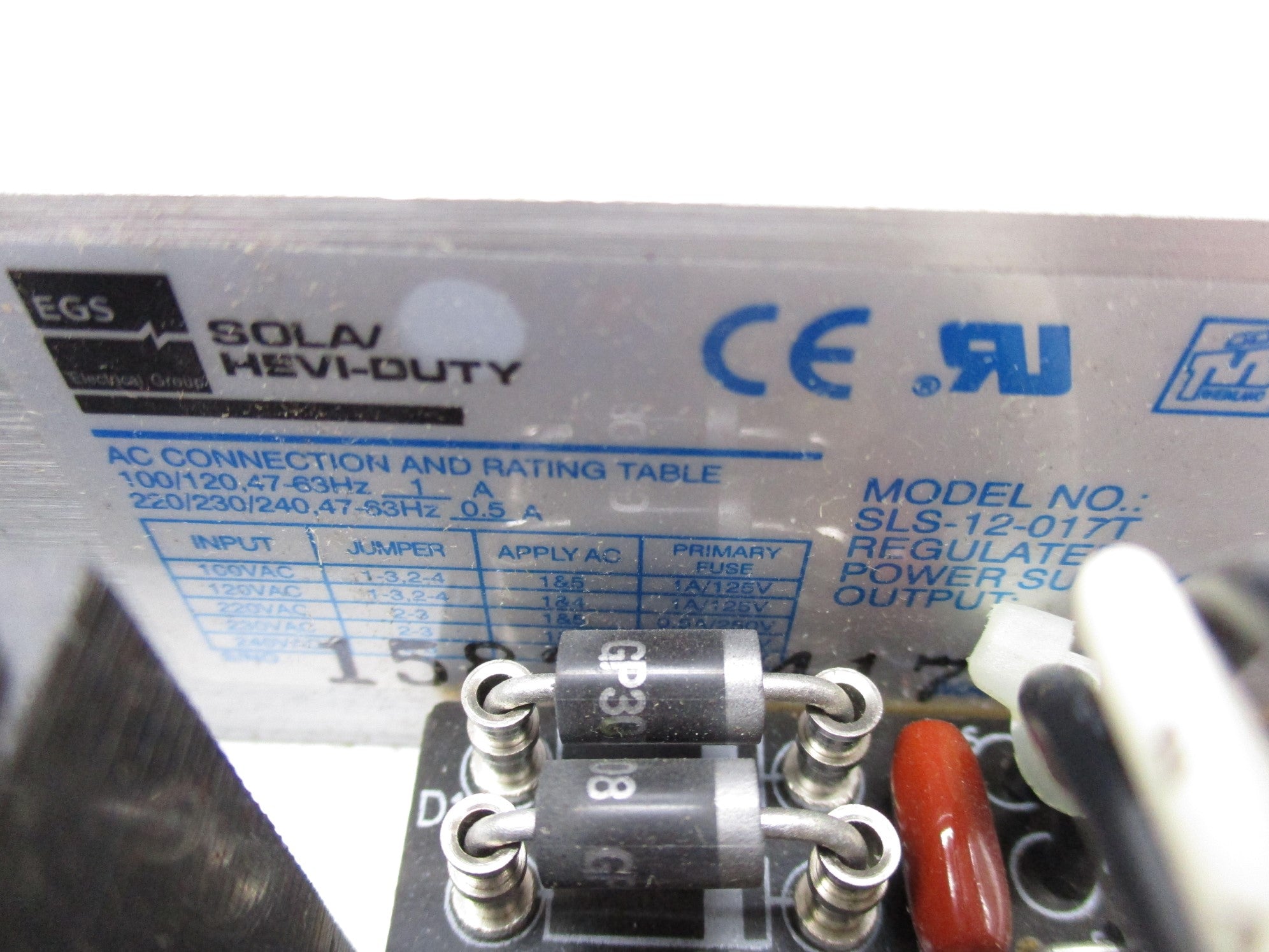 SOLA SLS-12-017T 220/230/240VAC 1A NSMP