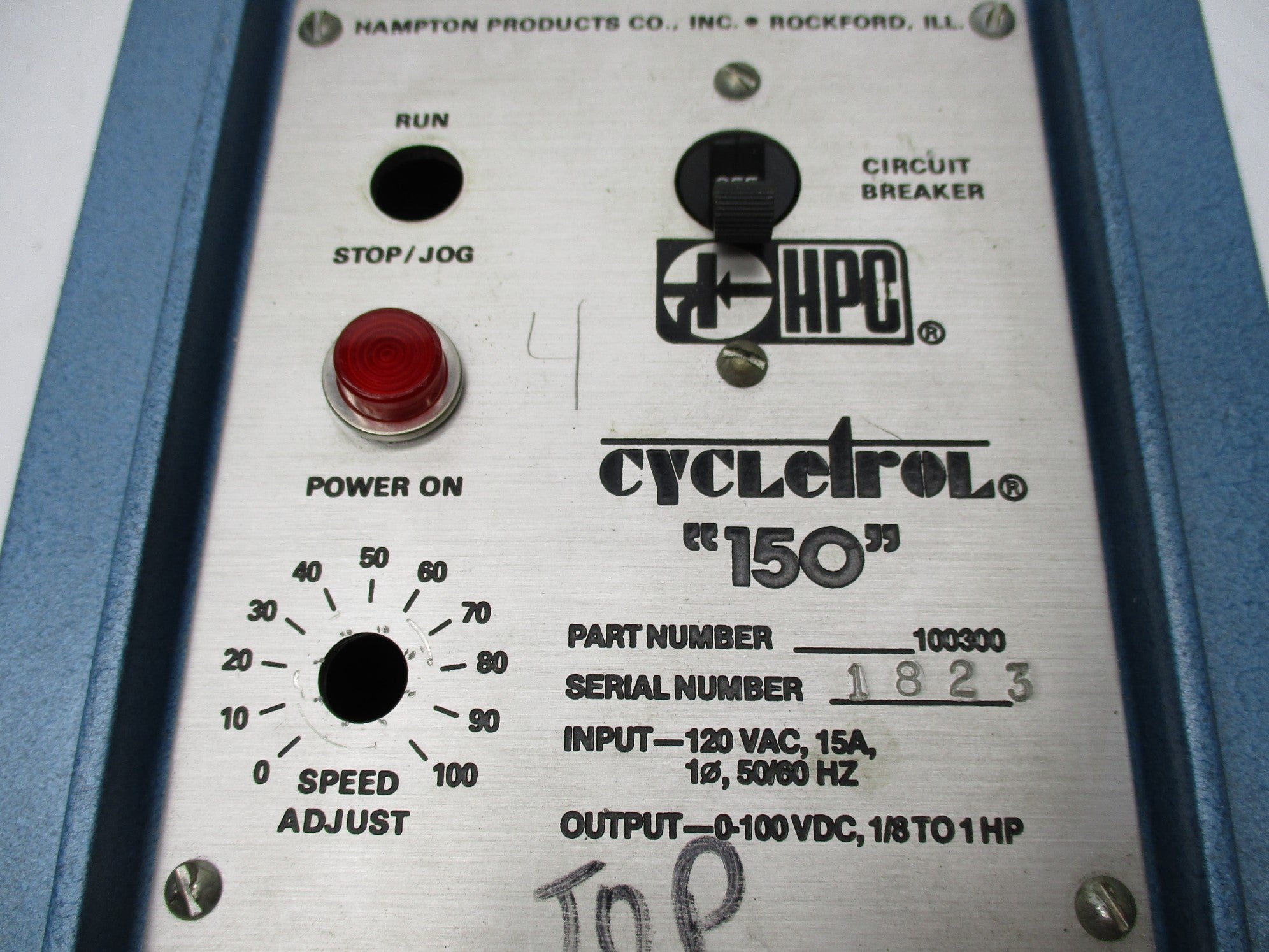 HAMPTON PRODUCTS COMPANY 100300 (AS PICTURED) UNMP