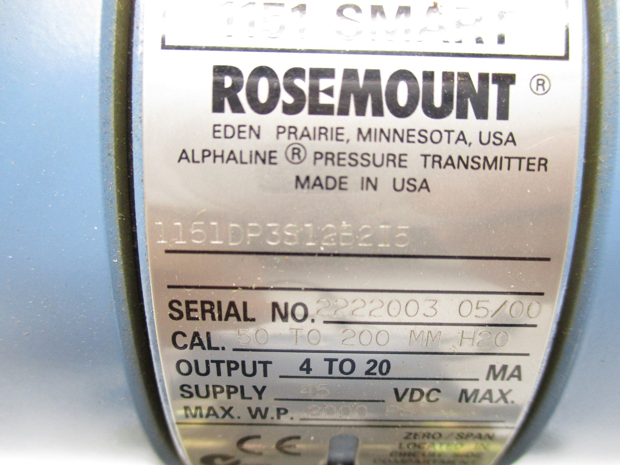 ROSEMOUNT 1151DP3S12B2I5 NSNP