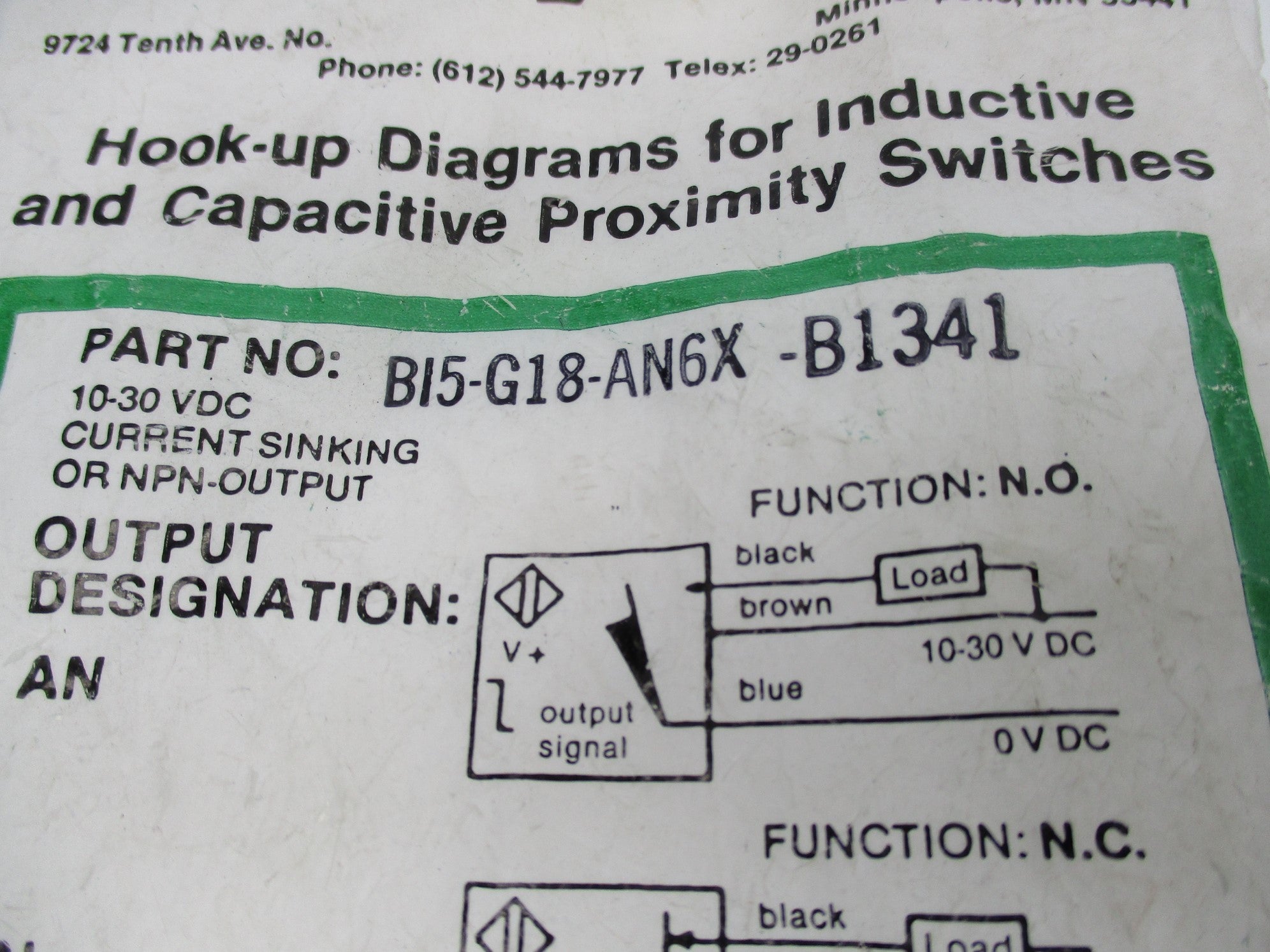 TURCK BI5-G18-AN6X-B1341 NSNP