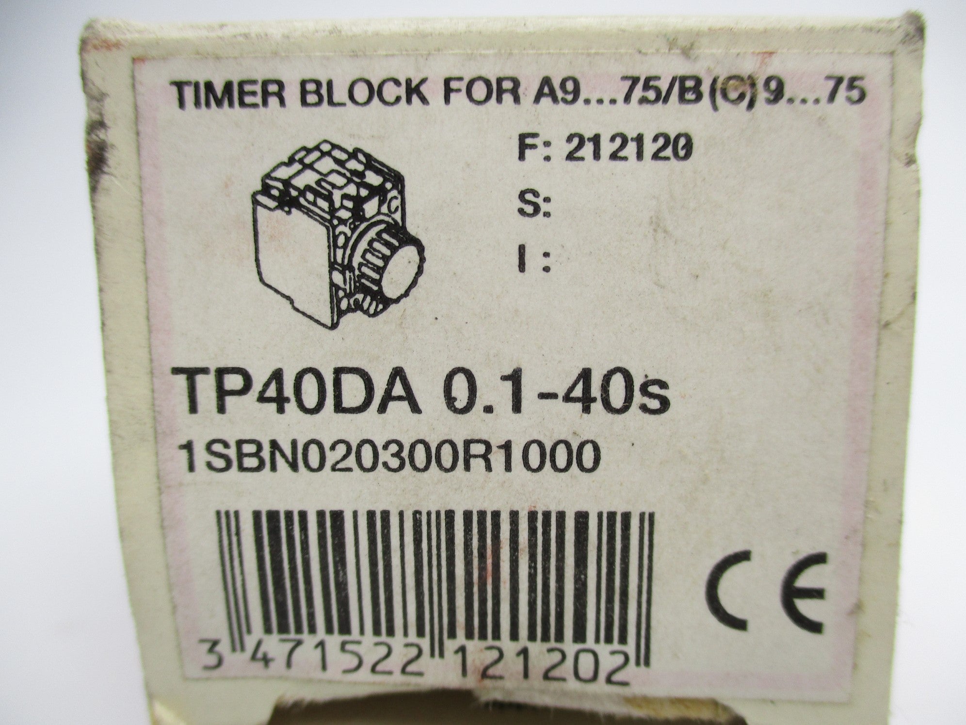 ABB TP40DA 1SBN020300R1000 690V 0.5A 0.1-40S NSMP
