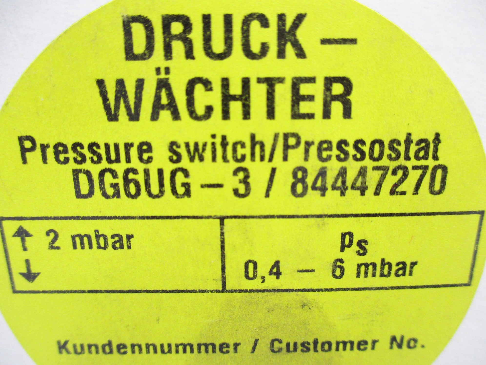 KROM SCHRODER DG6UG-3 84447270 NSMP
