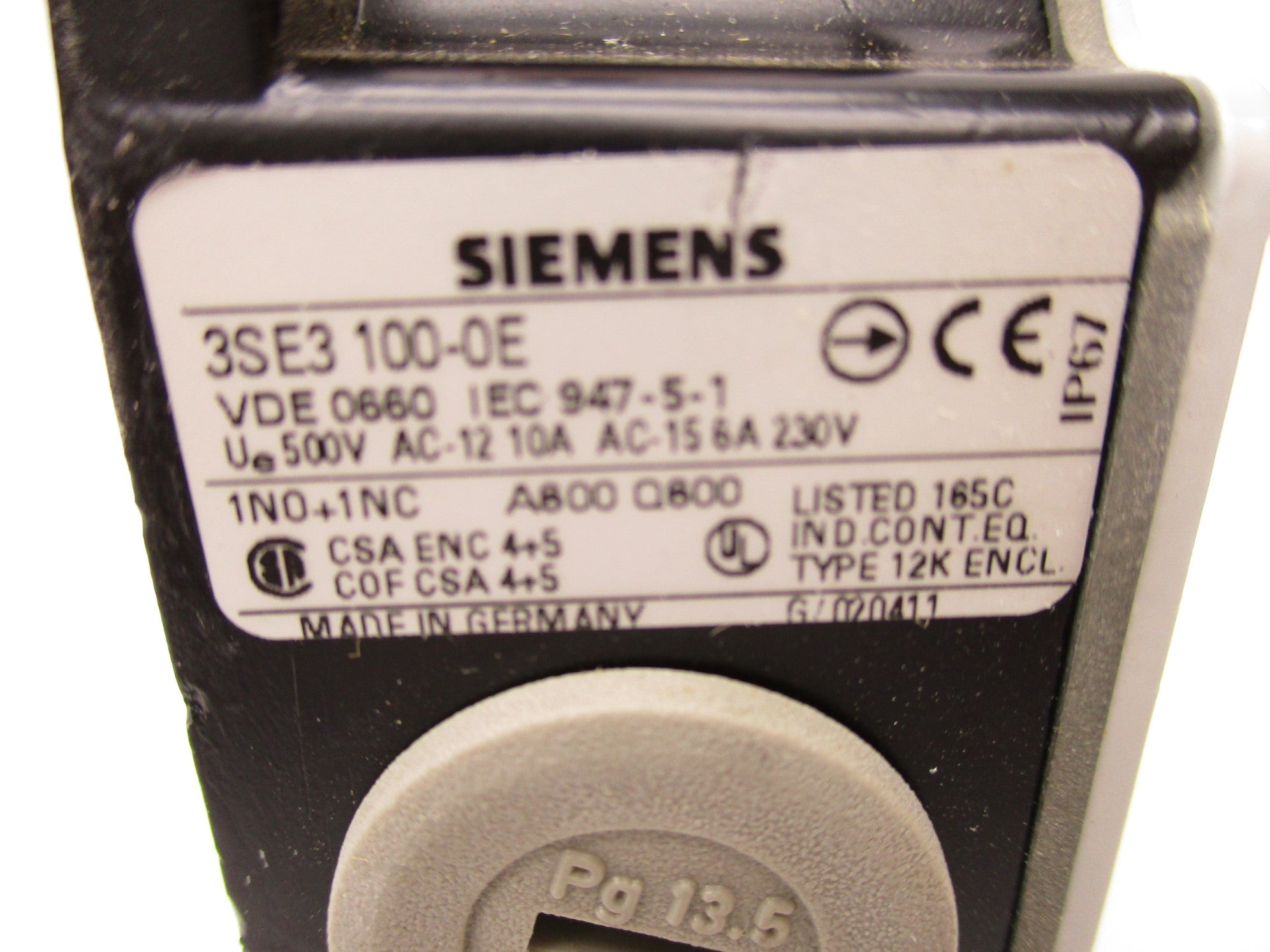 SIEMENS 3SE3100-0E NSNP