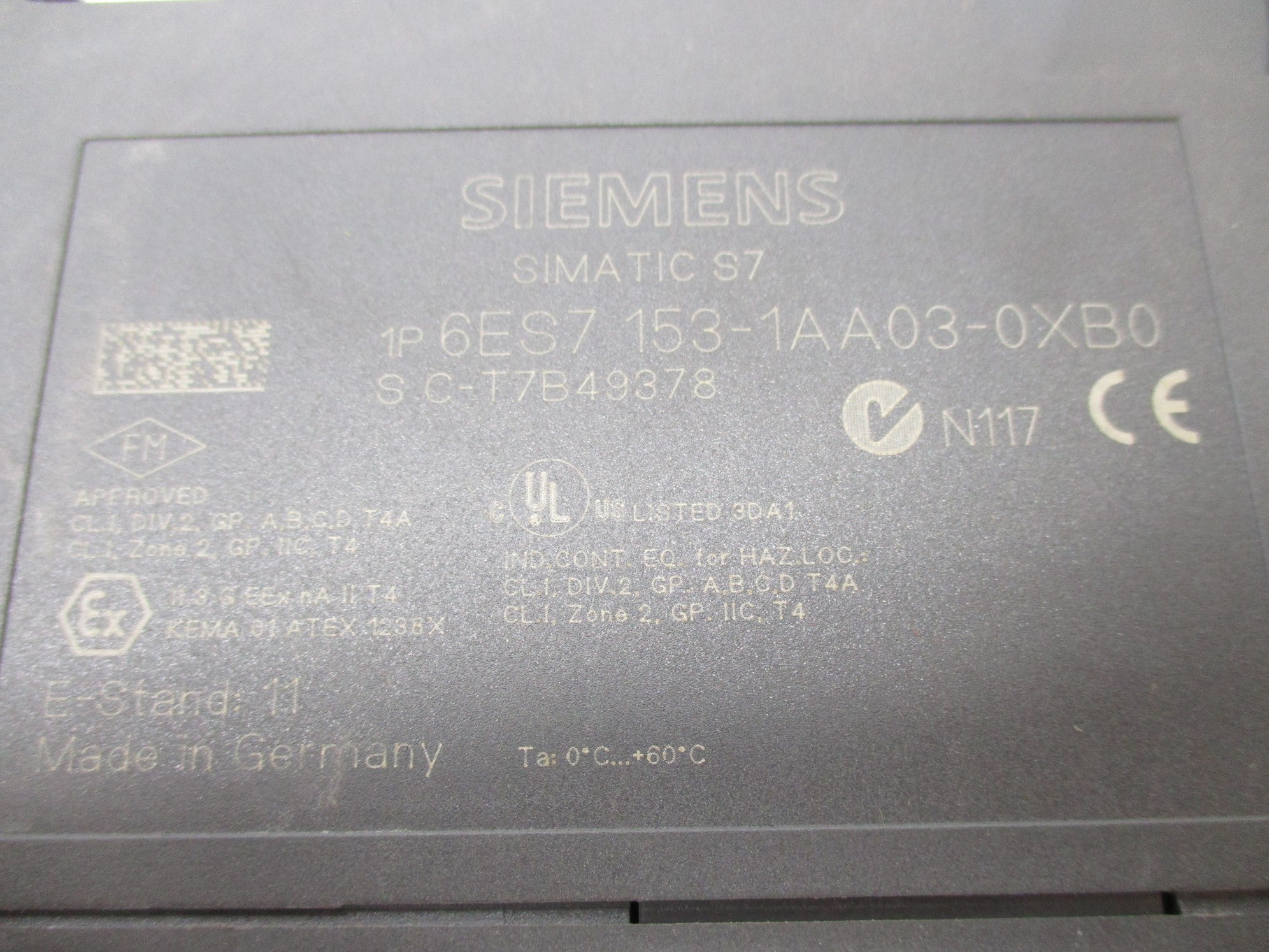 SIEMENS 6ES7153-1AA03-0XB0 (AS PICTURED) UNMP