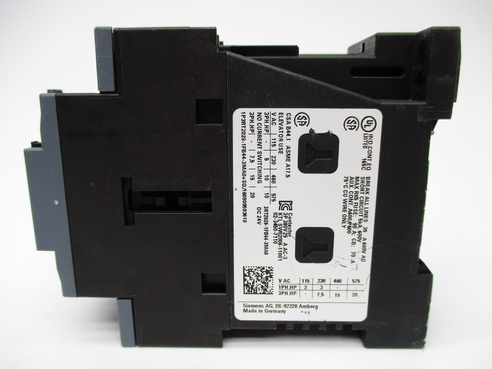 SIEMENS 3RT2026-1FB44-3MA0 24V NSNP