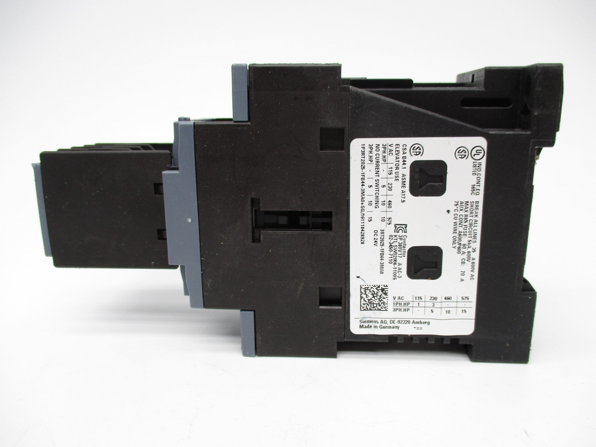 SIEMENS 3RT2025-1FB44-3MA0 24V NSNP