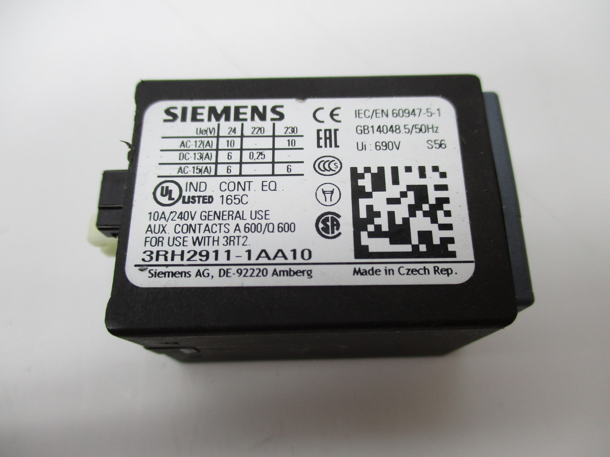 SIEMENS 3RH2911-1AA10 NSNP