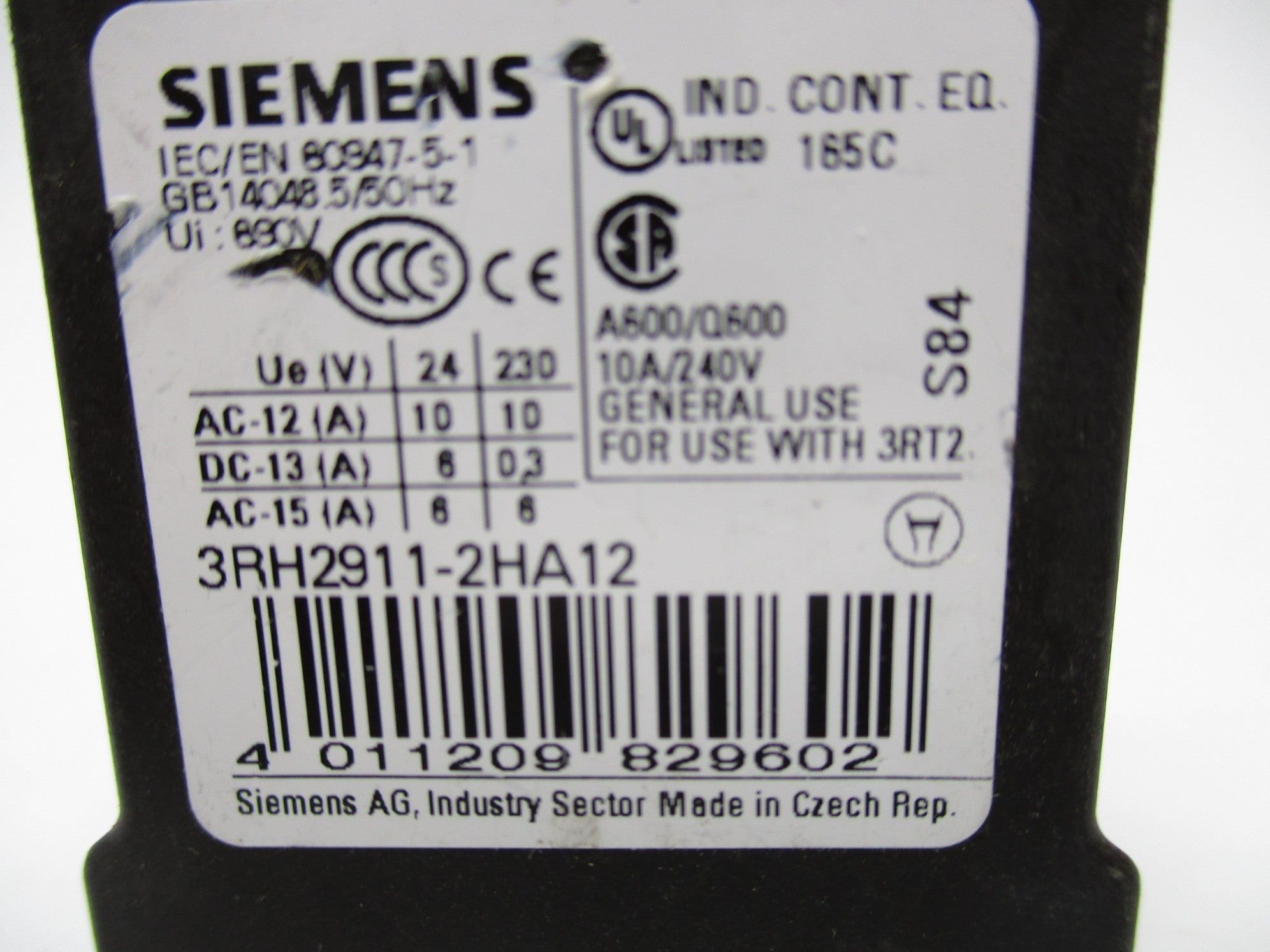 SIEMENS 3RH2911-2HA12 NSNP