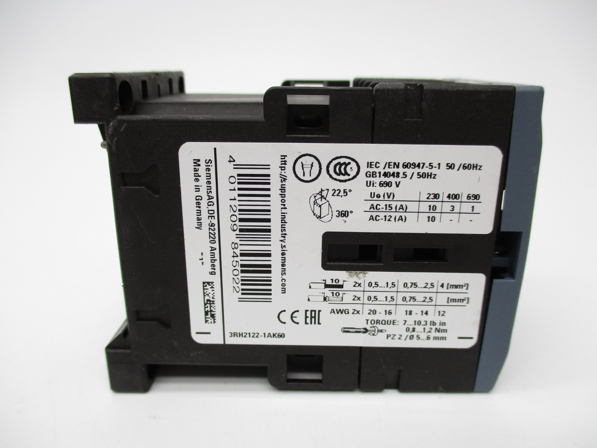 SIEMENS 3RH2122-1AK60 110/120V NSNP