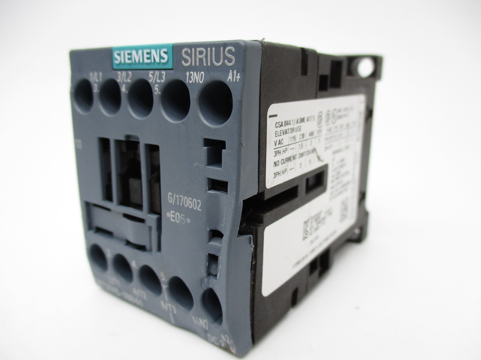 SIEMENS 3RT2015-1BB41 (AS PICTURED) 24V UNMP