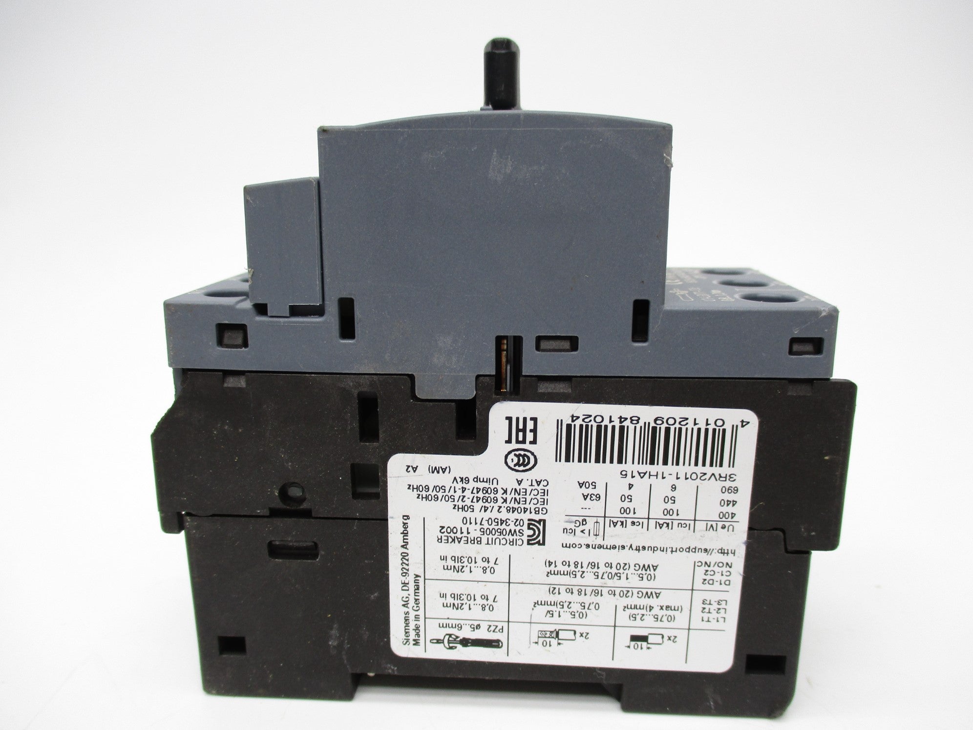 SIEMENS 3RV2011-1HA15 5.5-8A (AS PICTURED) NSNP