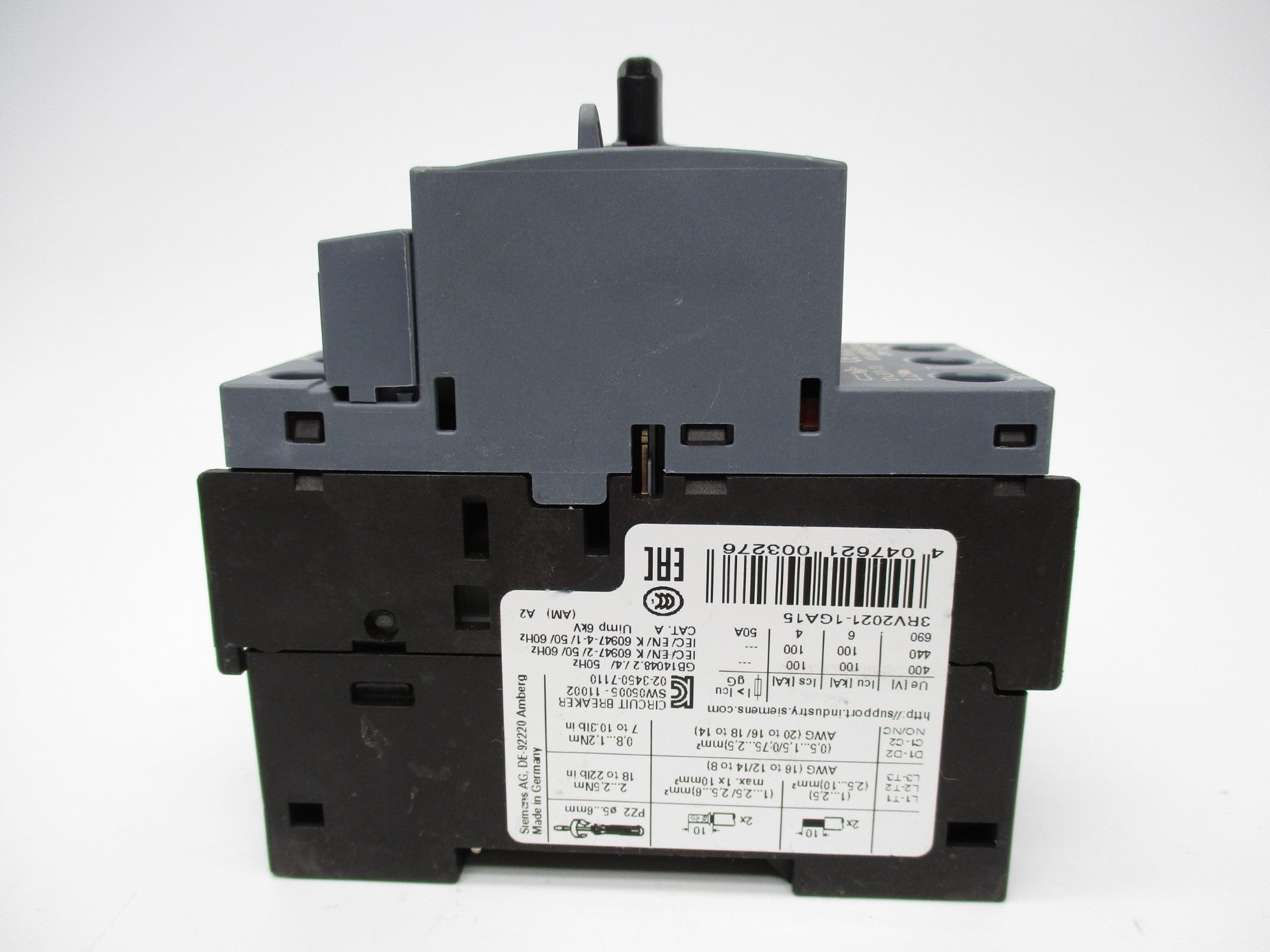 SIEMENS 3RV2021-1GA15 4.5-6.3A NSNP