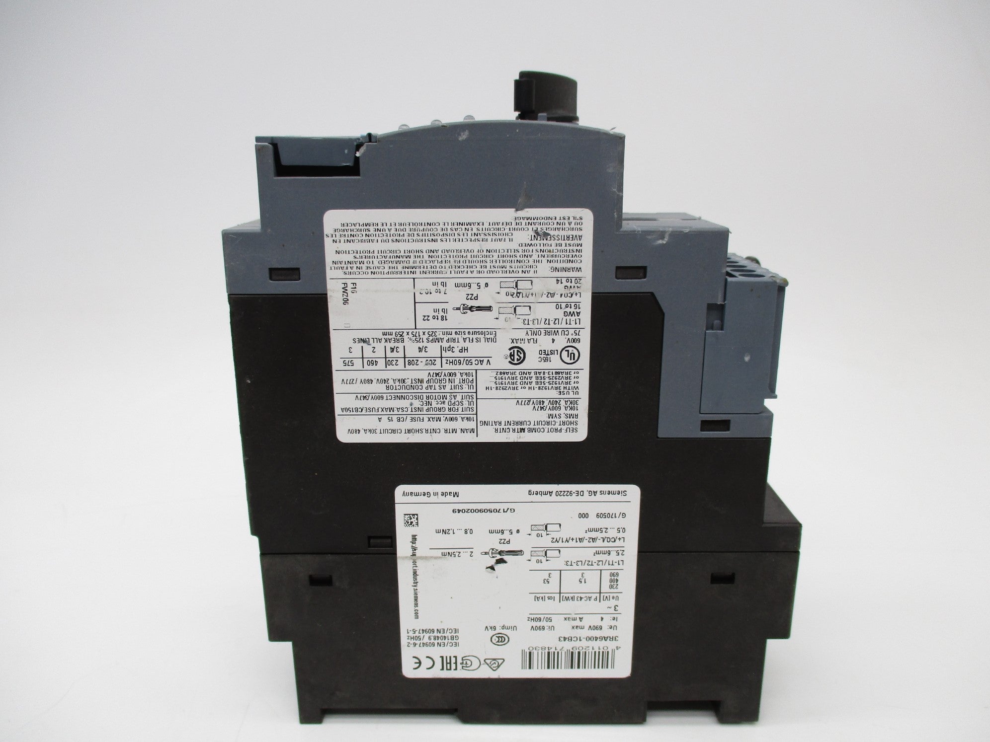 SIEMENS 3RA6400-1CB43 (AS PICTURED) NSNP