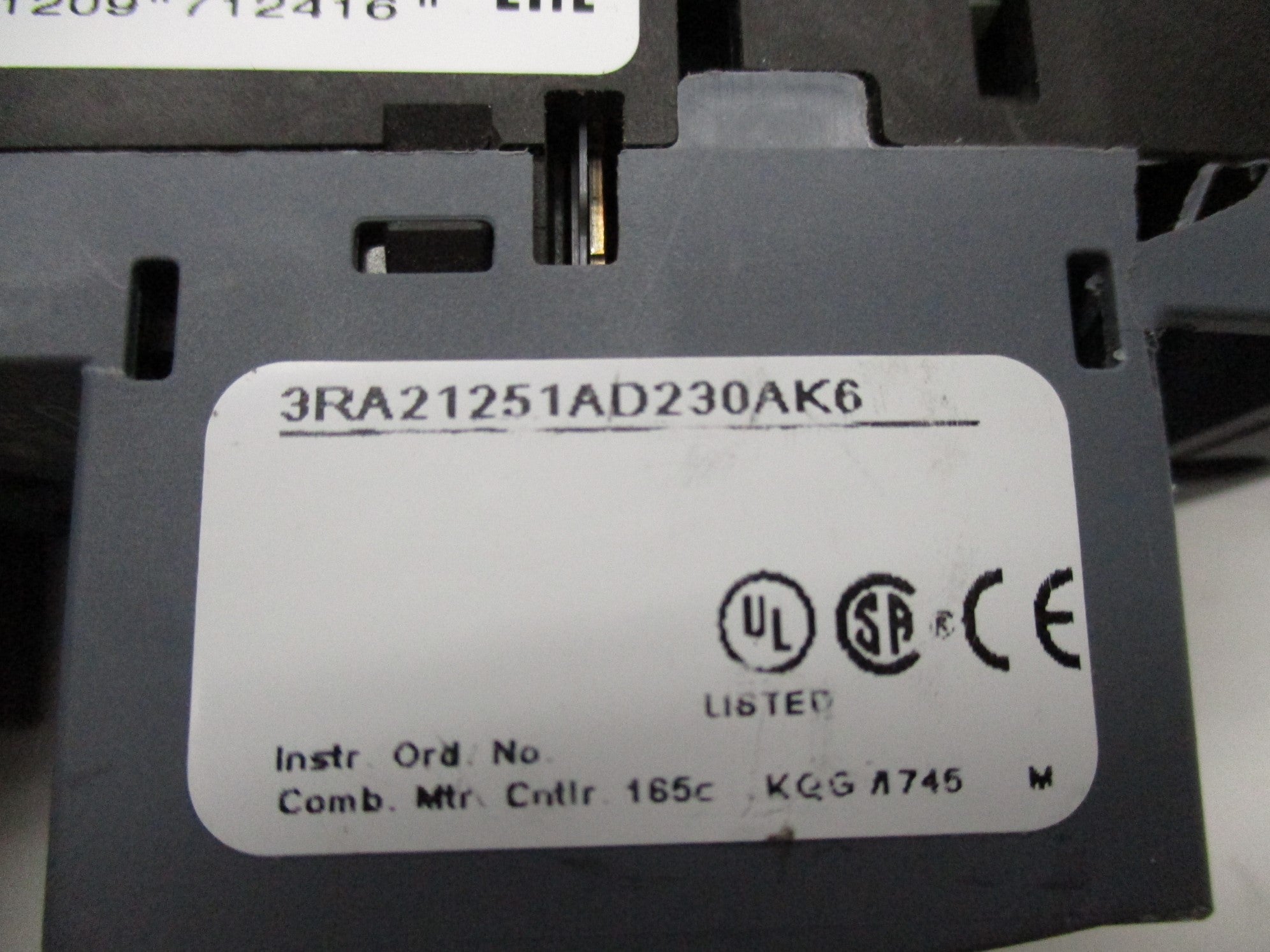 SIEMENS 3RA21251AD230AK6 (AS PICTURED) NSNP