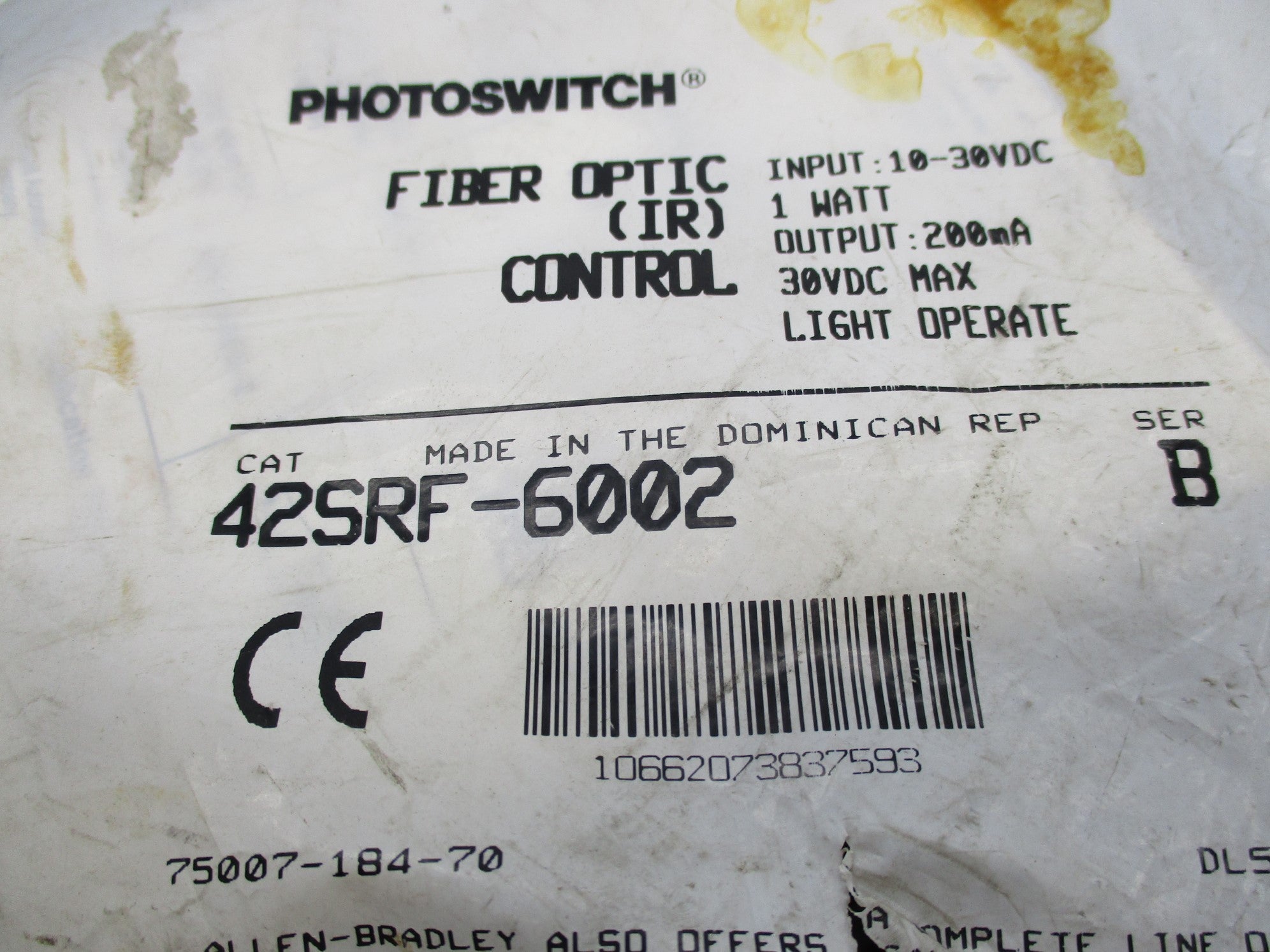 ALLEN BRADLEY 42SRF-6002 SER. B NSMP