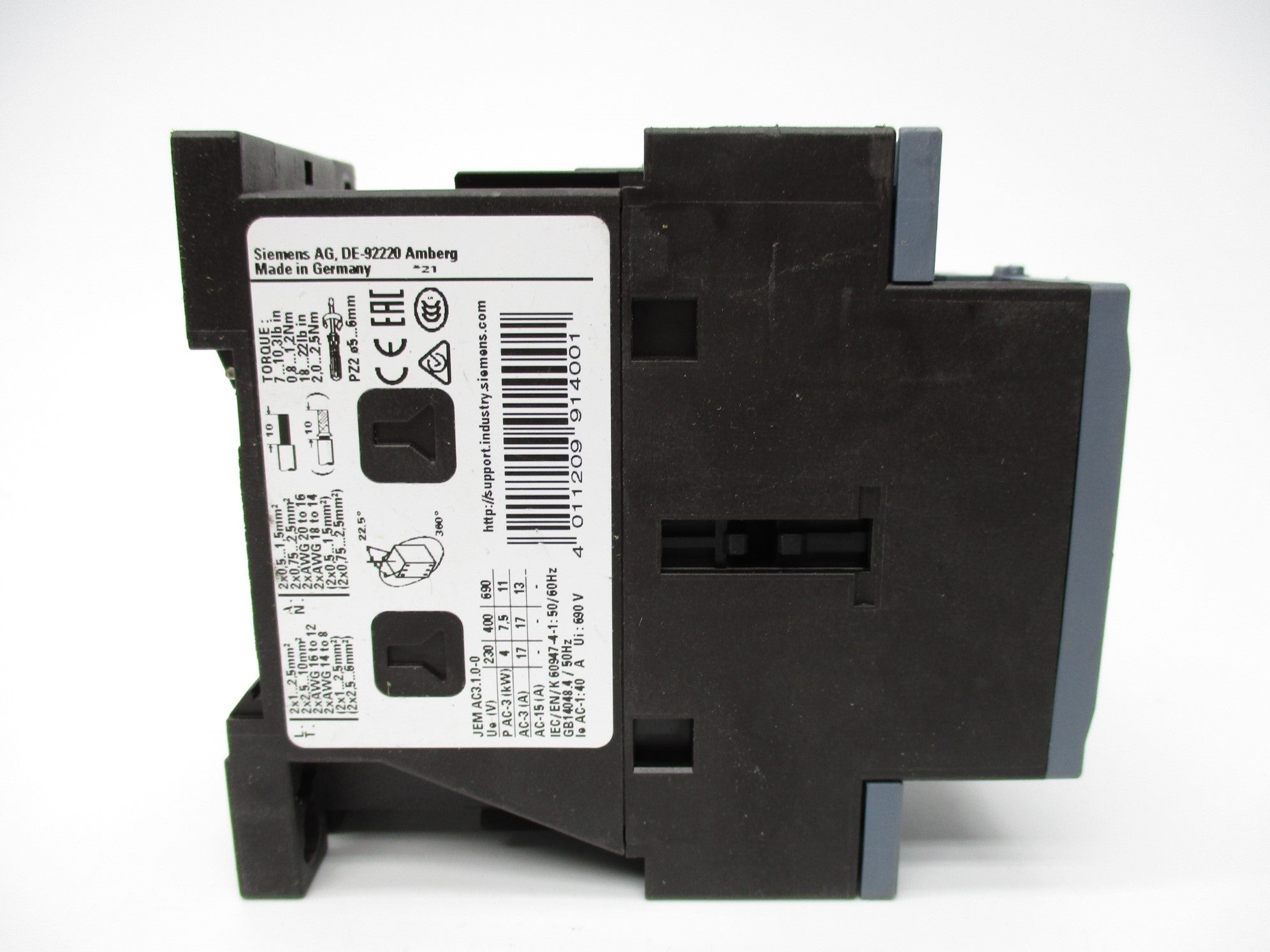 SIEMENS 3RT2025-1AK64-3MA0 120V NSNP
