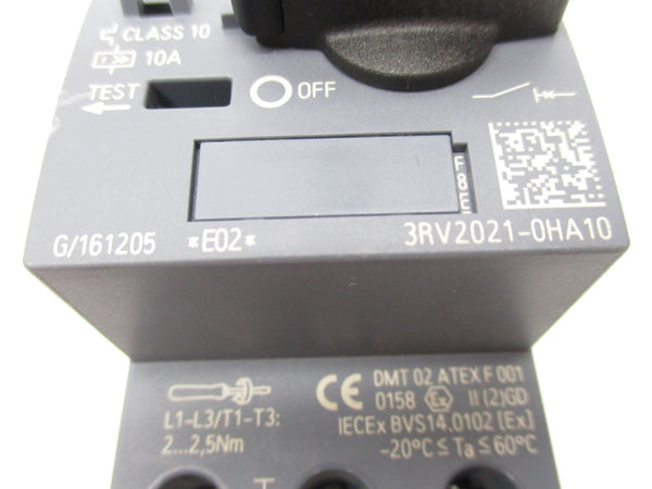 SIEMENS 3RV2021-0HA10 0.55-0.8A NSNP