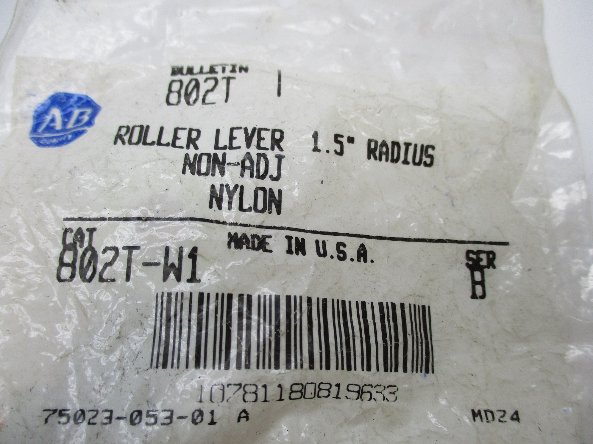 ALLEN BRADLEY 802T-W1 SER. B NSMP