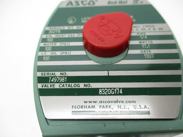 ASCO 8320G174 110/120V 100PSI 1/4" NSMP