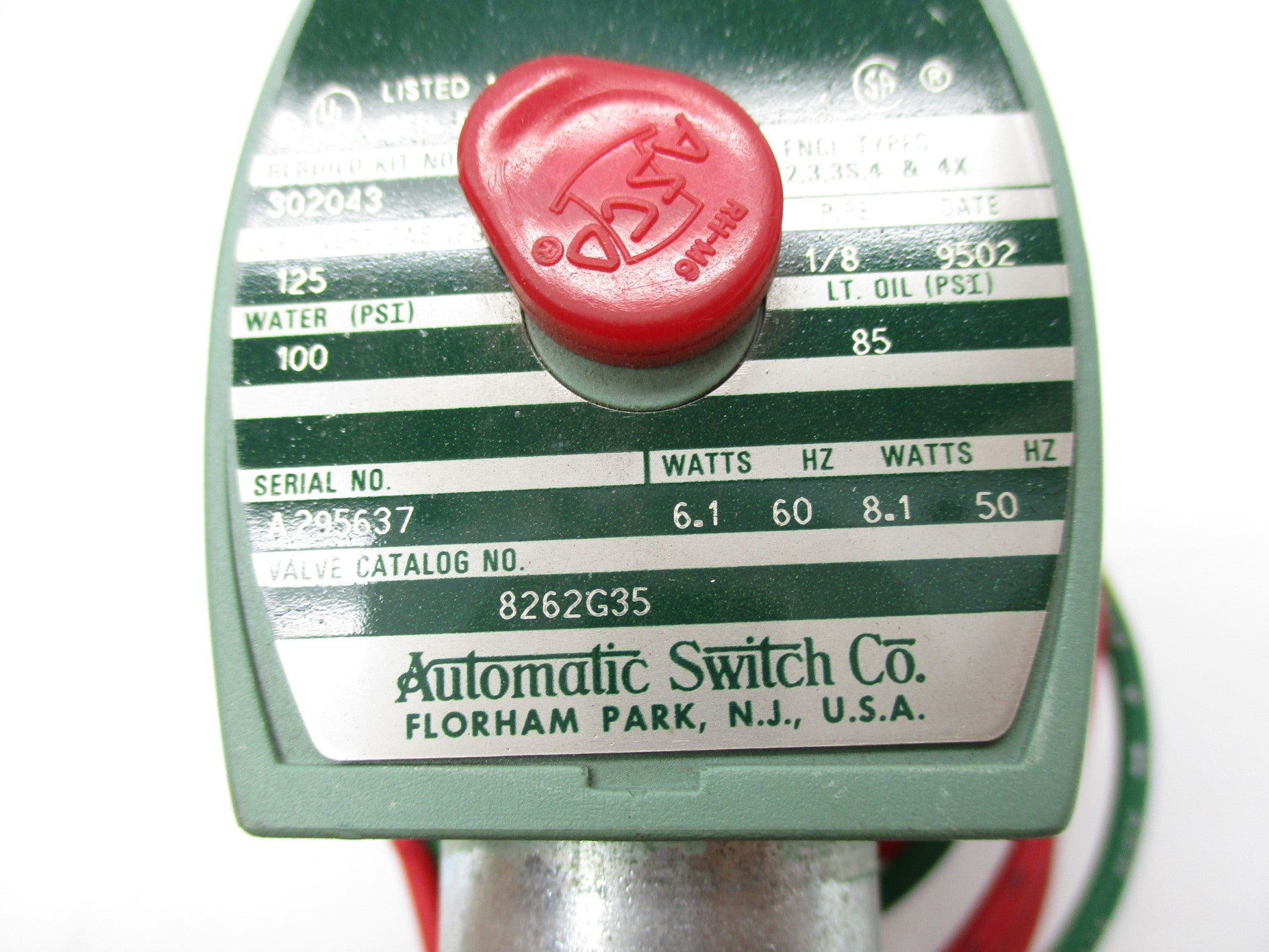 ASCO 8262G35 110/120V NSNP