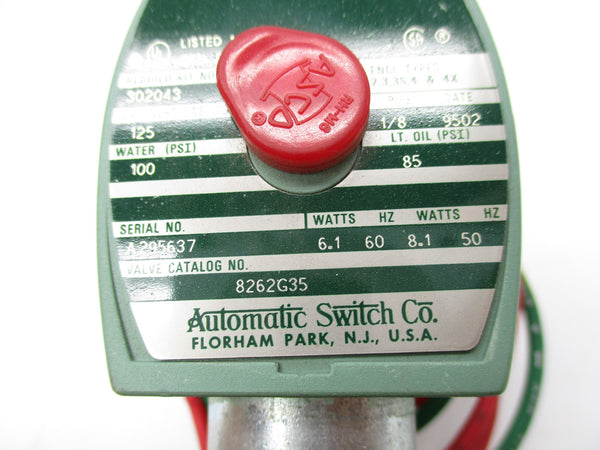 ASCO 8262G35 110/120V NSNP