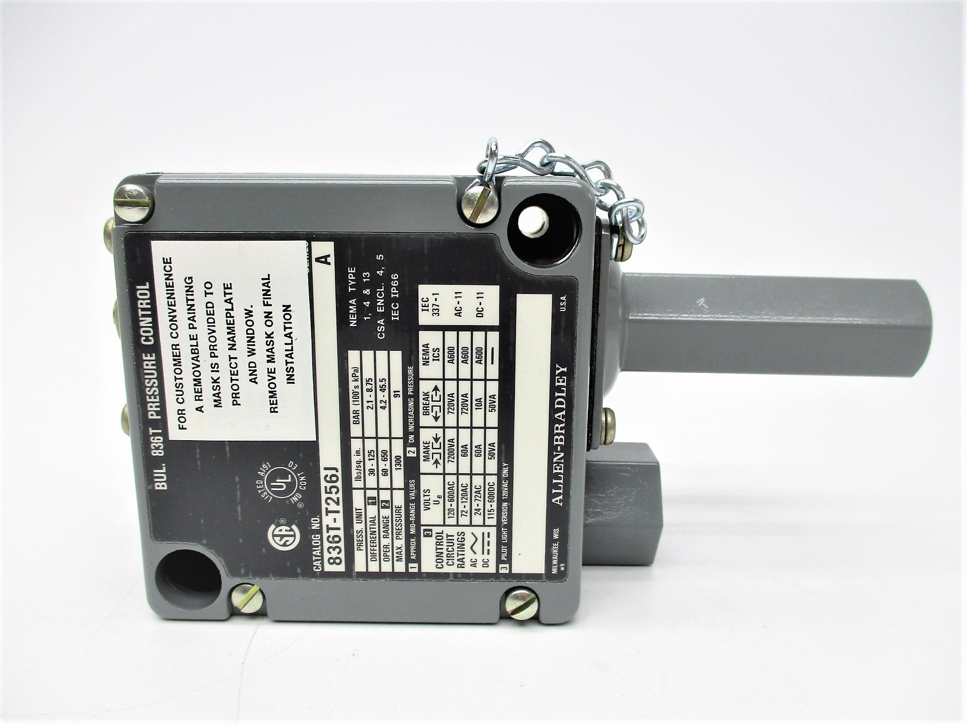 ALLEN BRADLEY 836T-T256J SER. A NSNP