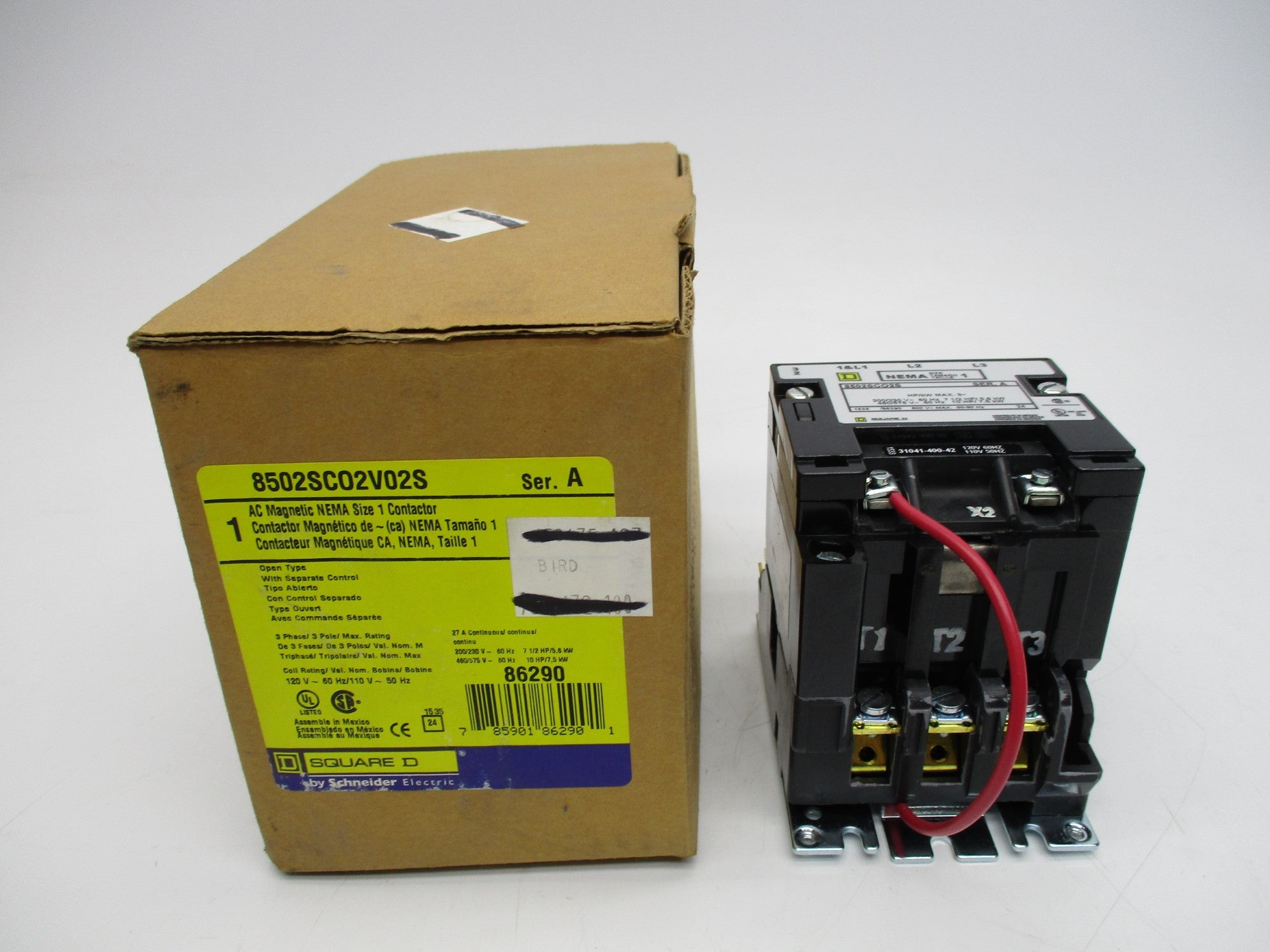 SQUARE D 8502SC02V02S SER. A 110/120V NSMP