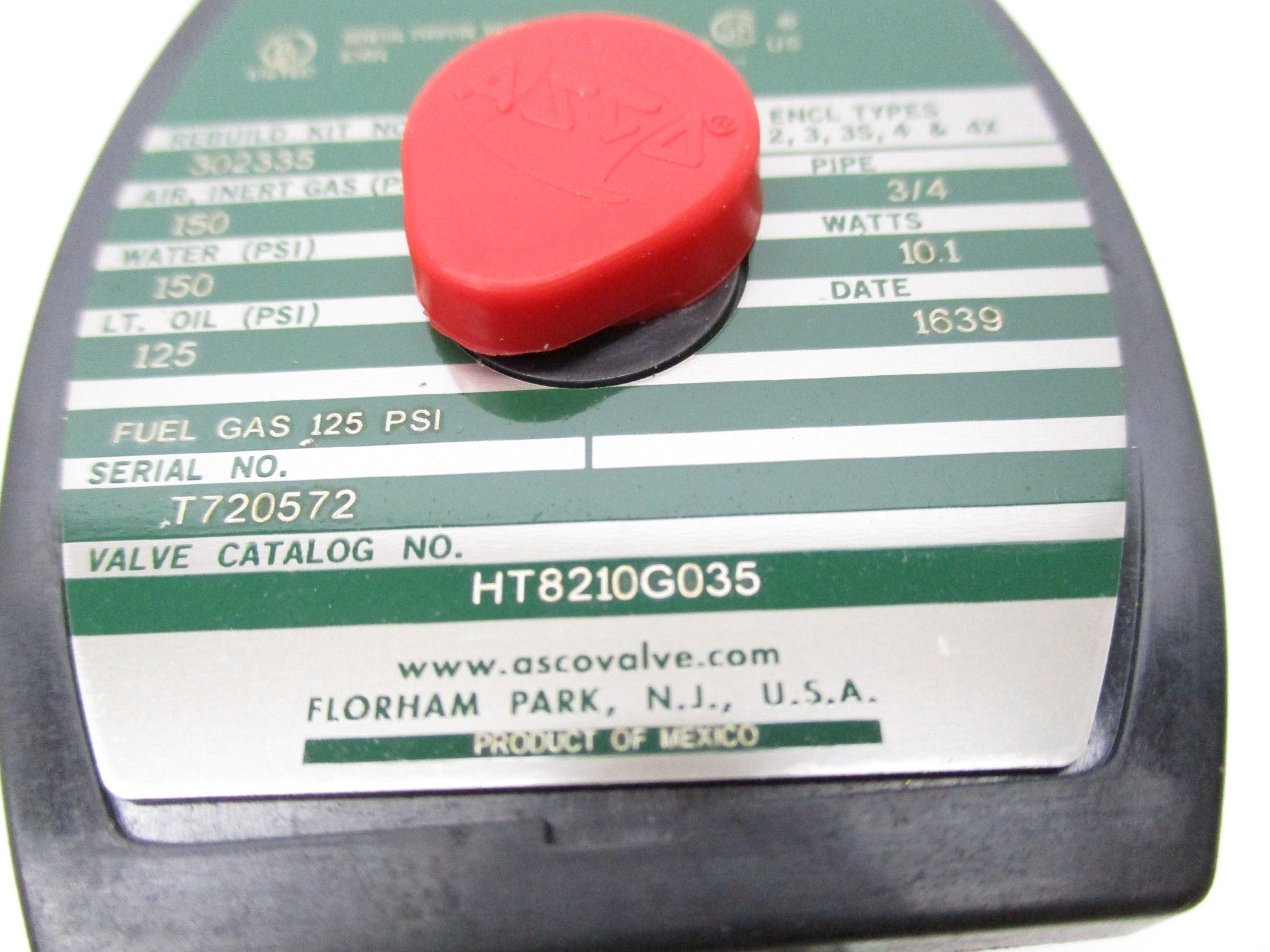 ASCO HT8210G035 120/60 110/50 NSMP