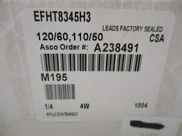 ASCO EFHT8345H3 110/120V 1/4" NSFS