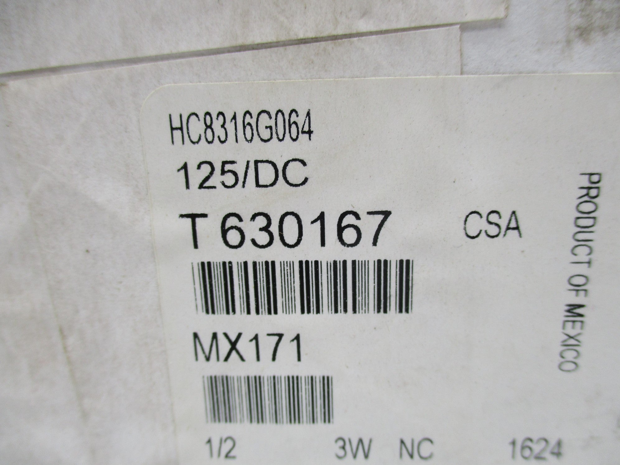 ASCO HC8316G064 125/DC NSMP