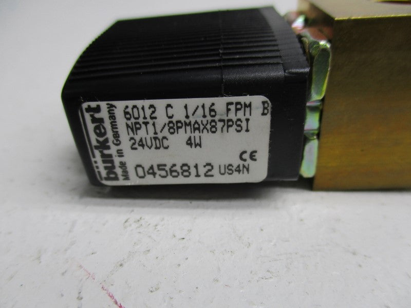 BURKERT 6012-C-1/16-FPM-B  NSNP