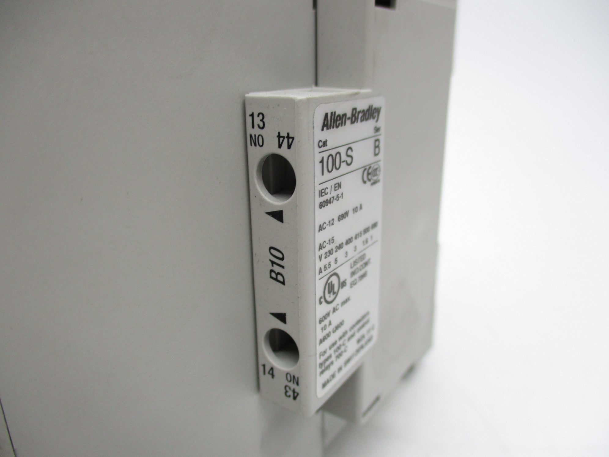 ALLEN BRADLEY 100-C60DJ10 SER. B 24VDC 100A (BR/WH) NSMP