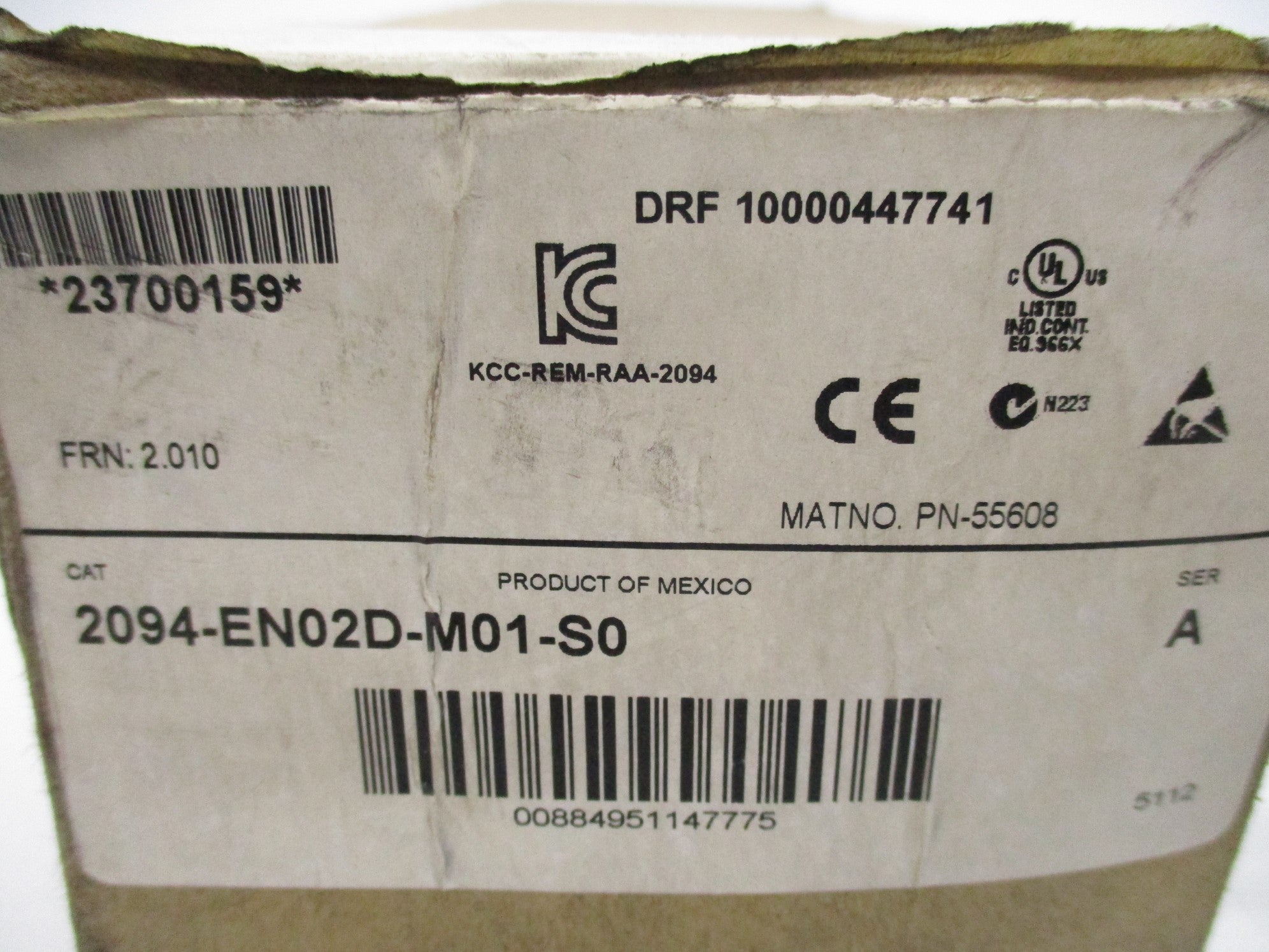 ALLEN BRADLEY 2094-EN02D-M01-S0 SER. A NSMP