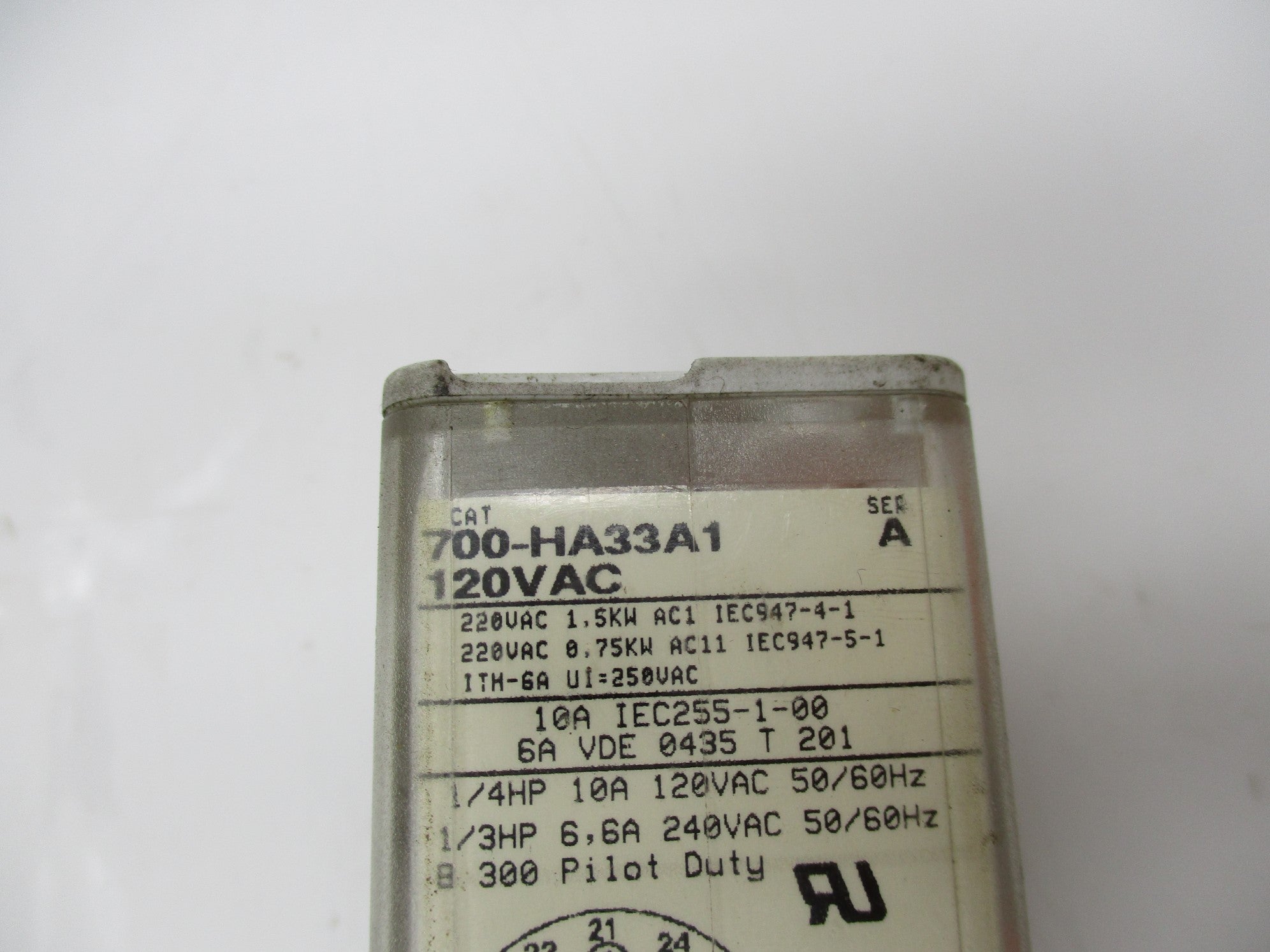 INDUSTRIAL SPARE PART 700-HA33A1 SER. A 120V 10A UNMP