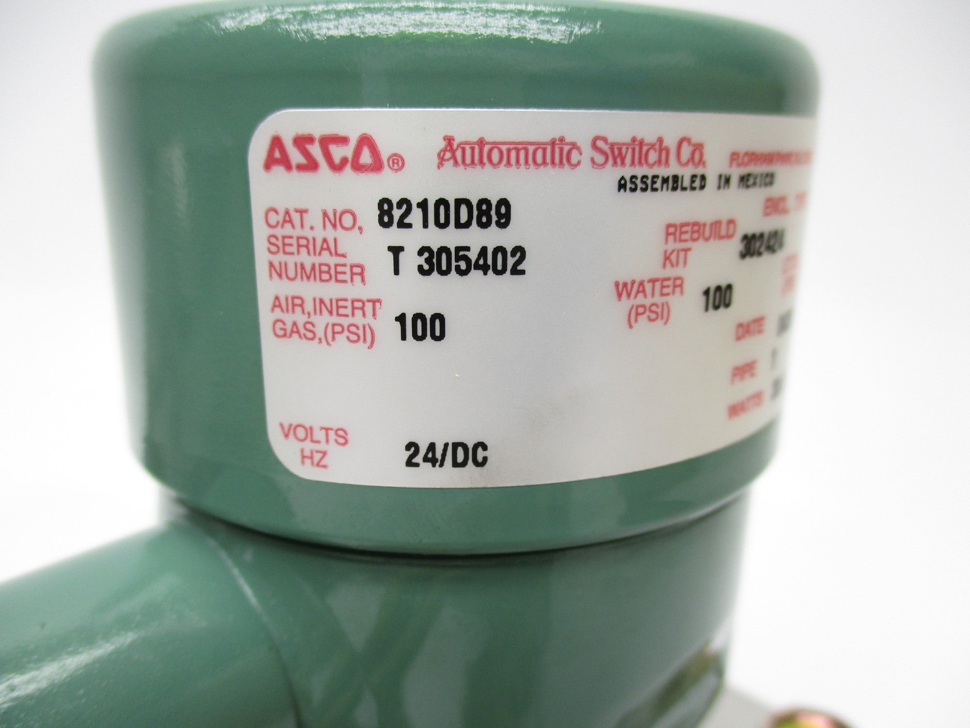 ASCO 8210D89 24/DC NSNP
