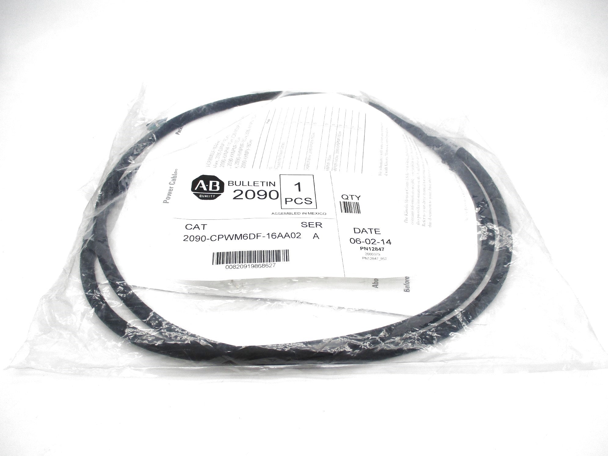ALLEN BRADLEY 2090-CPWM6DF-16AA02 SER. A NSMP