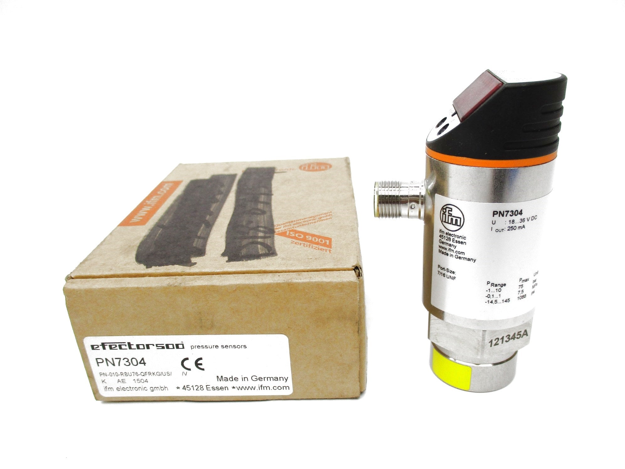 IFM EFECTOR PN-010-RBU76-QFRKG/US//V PN7304 18-36VDC 1088PSI NSMP